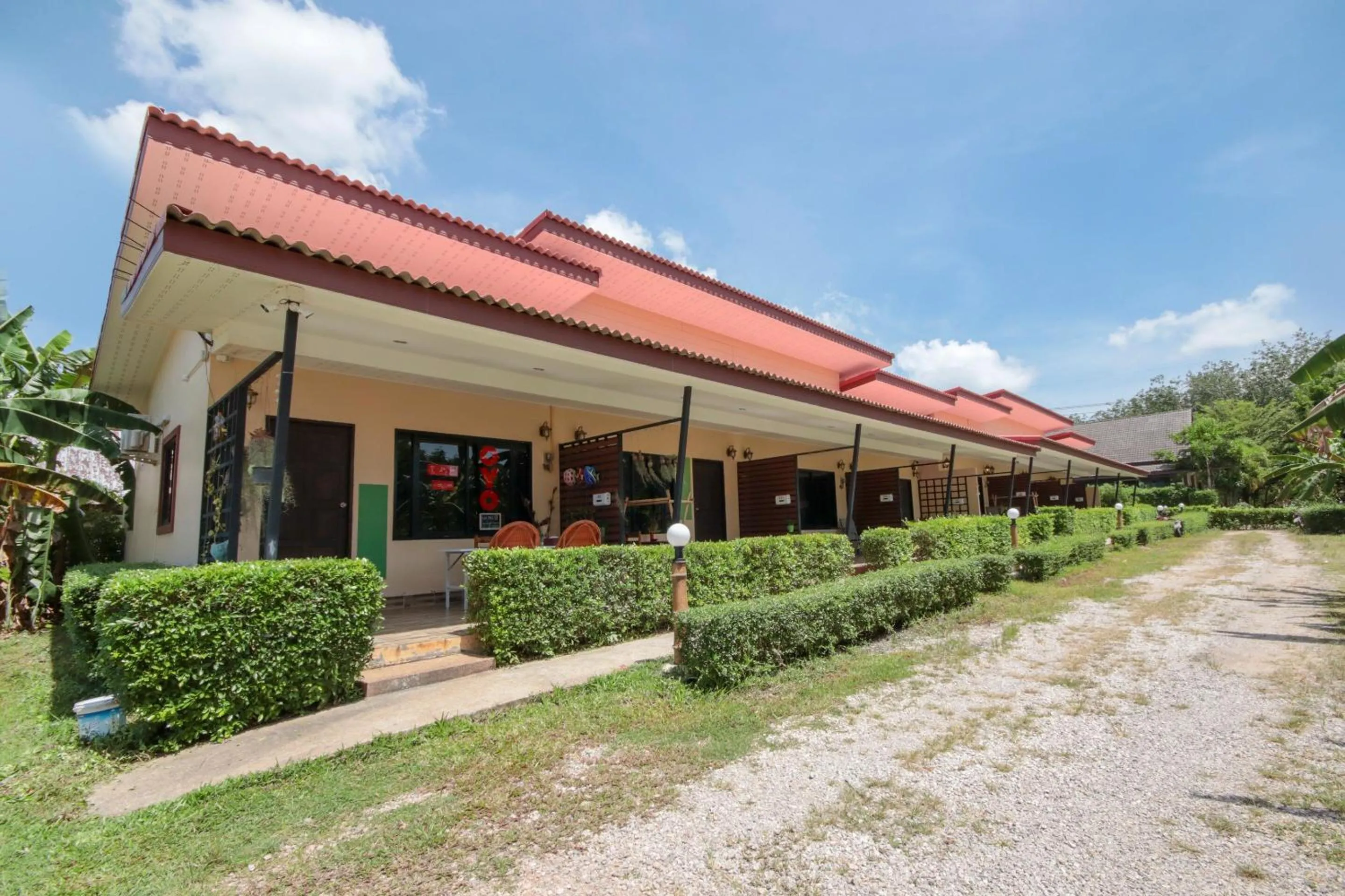 Facade/entrance in Napas House