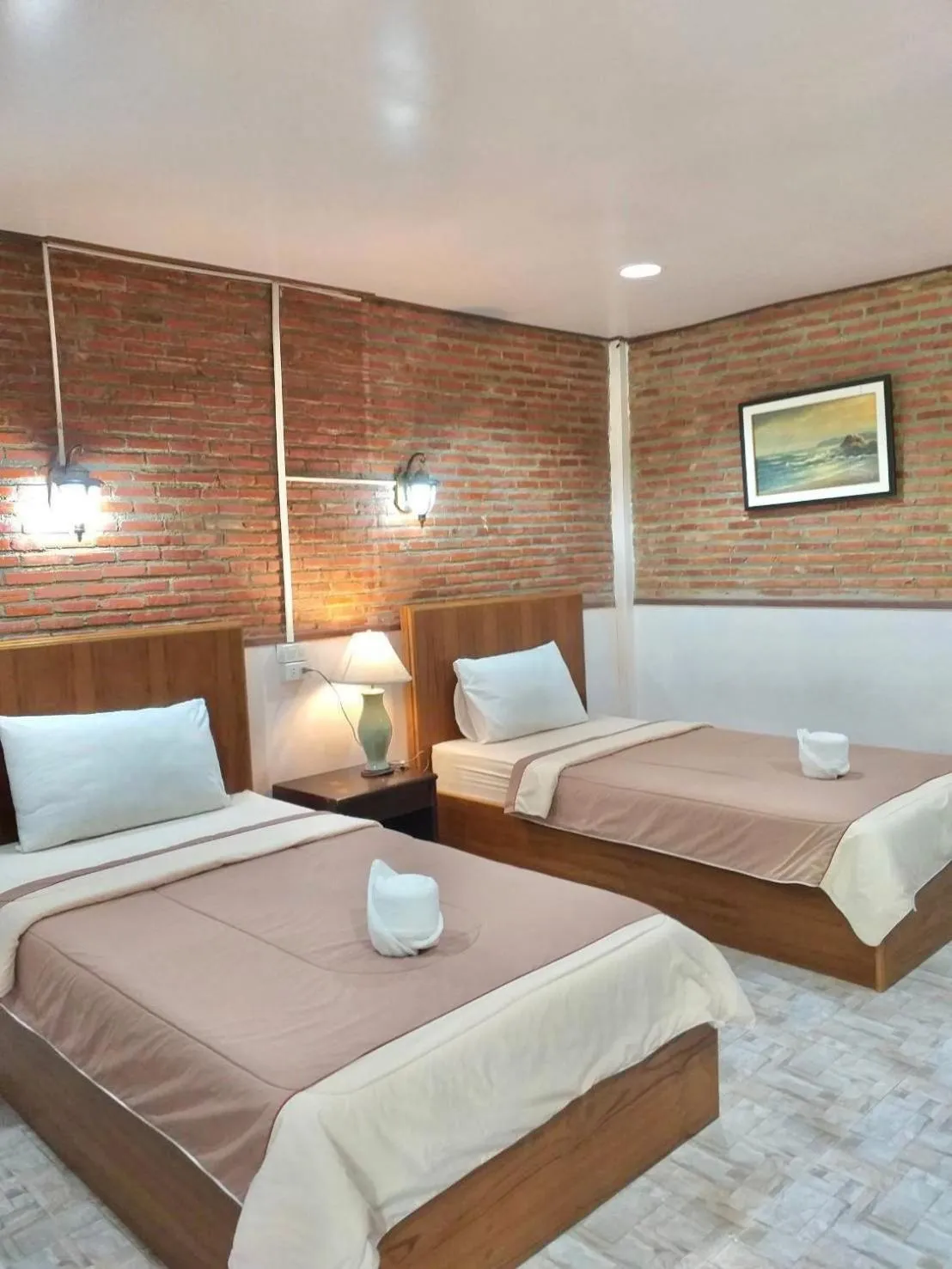 Bed in Baan Pak Rim Kuaen Resort