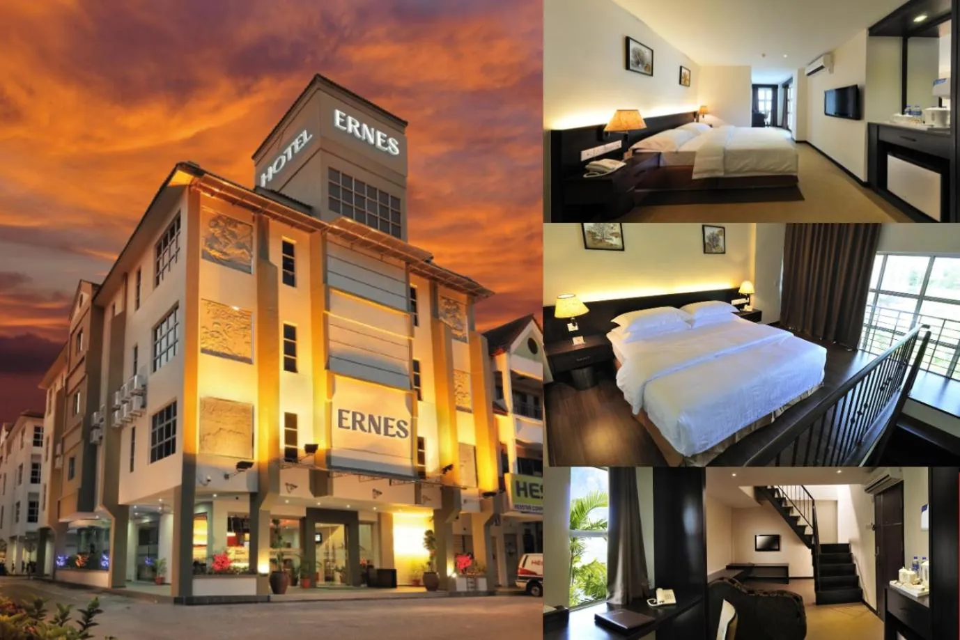 Property building, Bed in ERNES Hotel