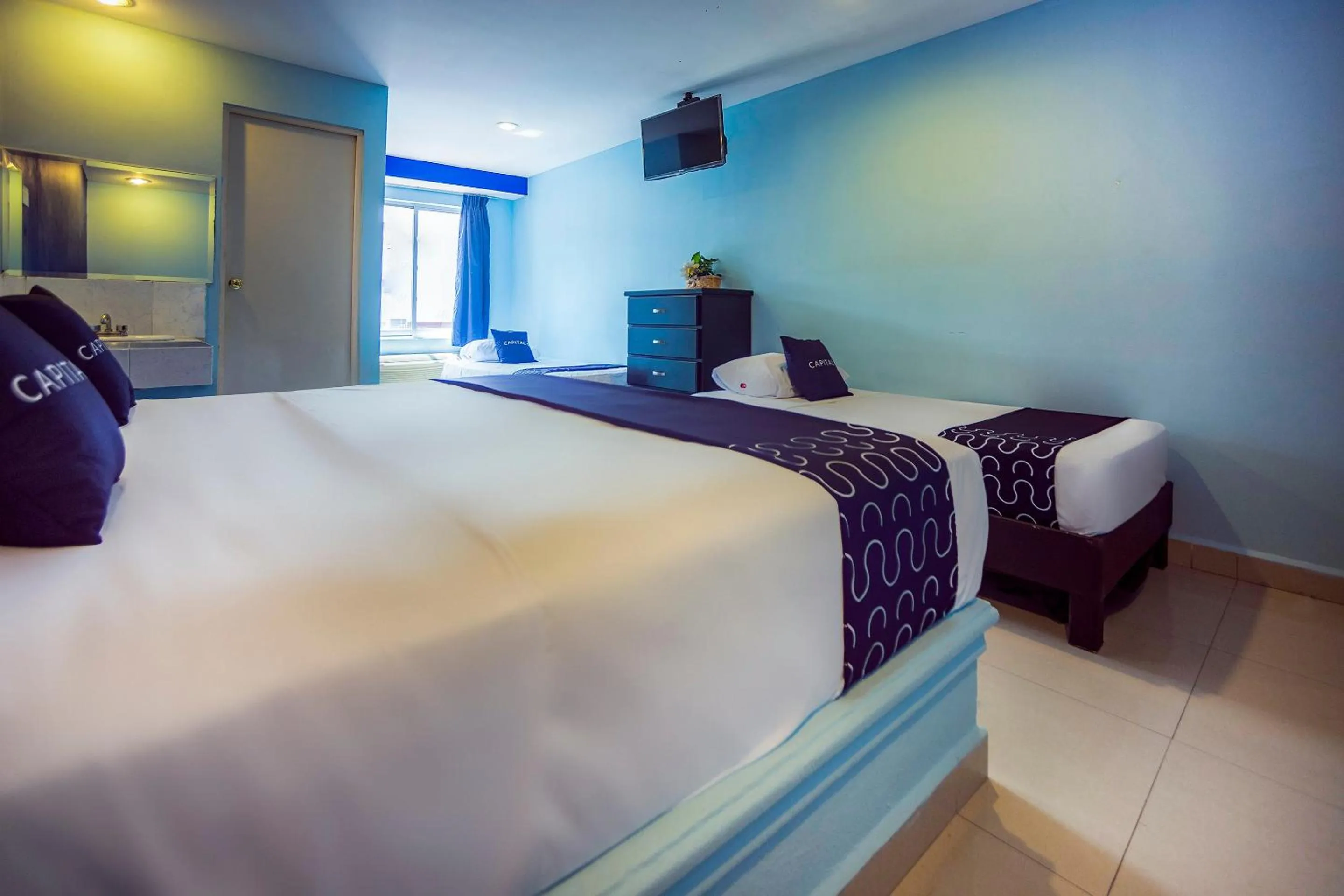 Bedroom, Bed in Capital O Hotel Diro, Monterrey