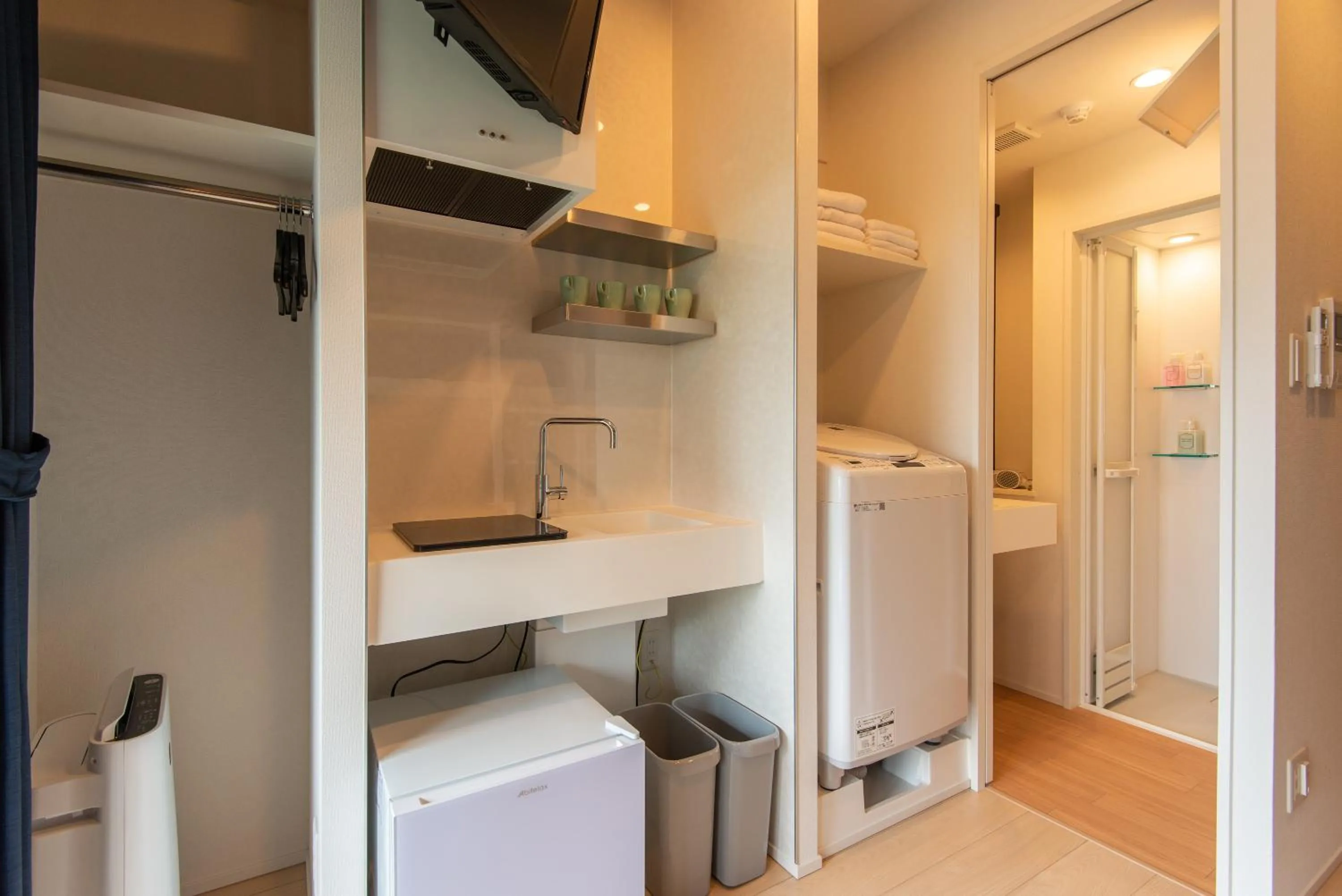 Kitchen or kitchenette in MK Hotels Nishinakasu