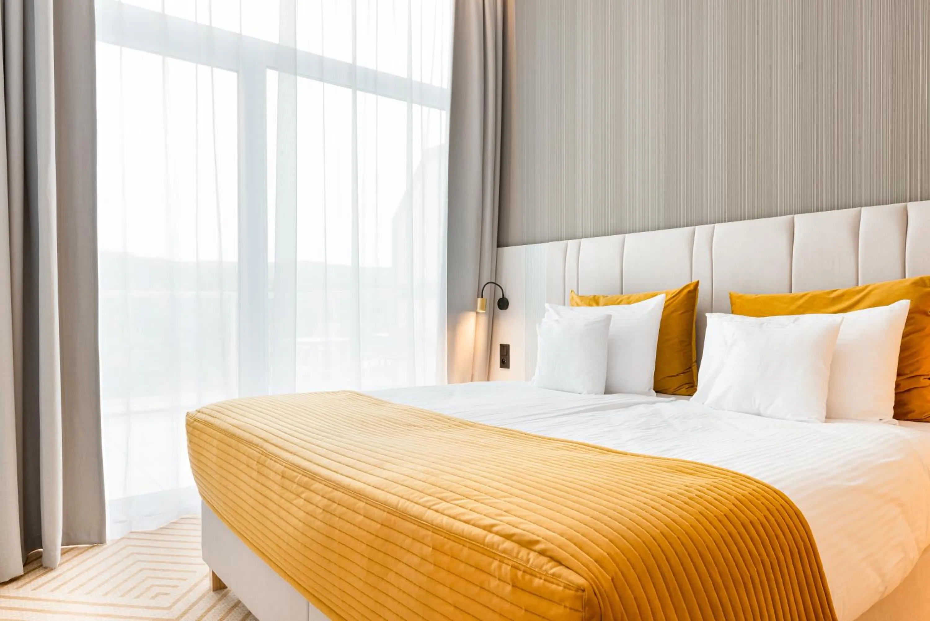 Bed in Crystal Mountain Hotel Wisła