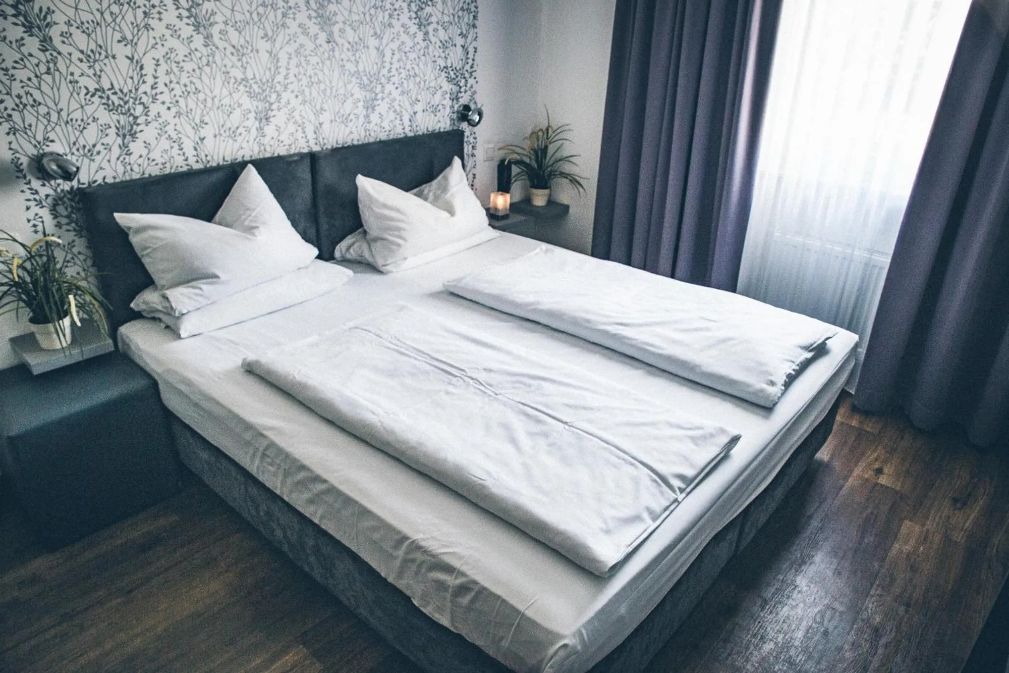 Bed in Gartenstadt Hotel