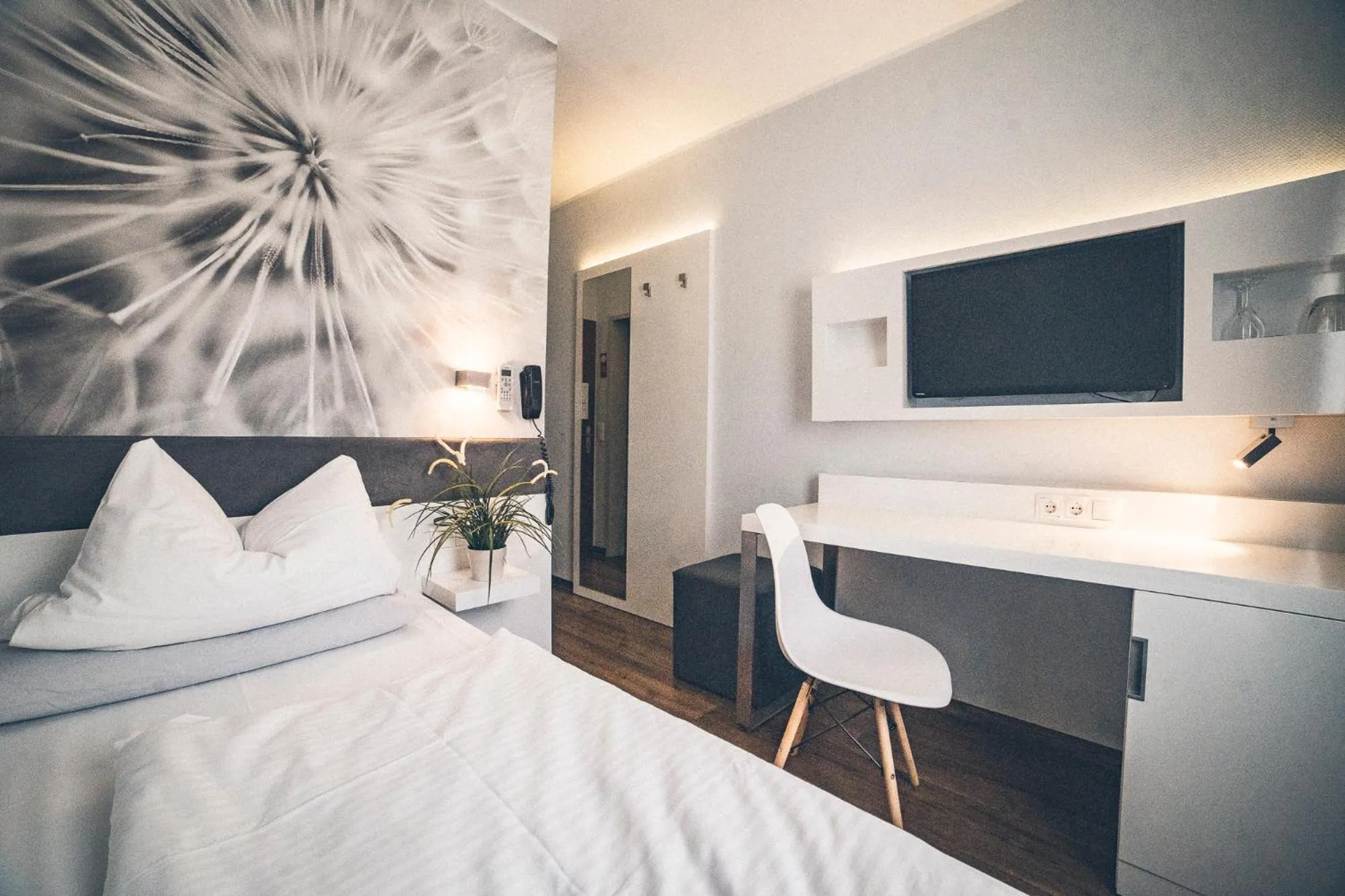 Bed in Gartenstadt Hotel