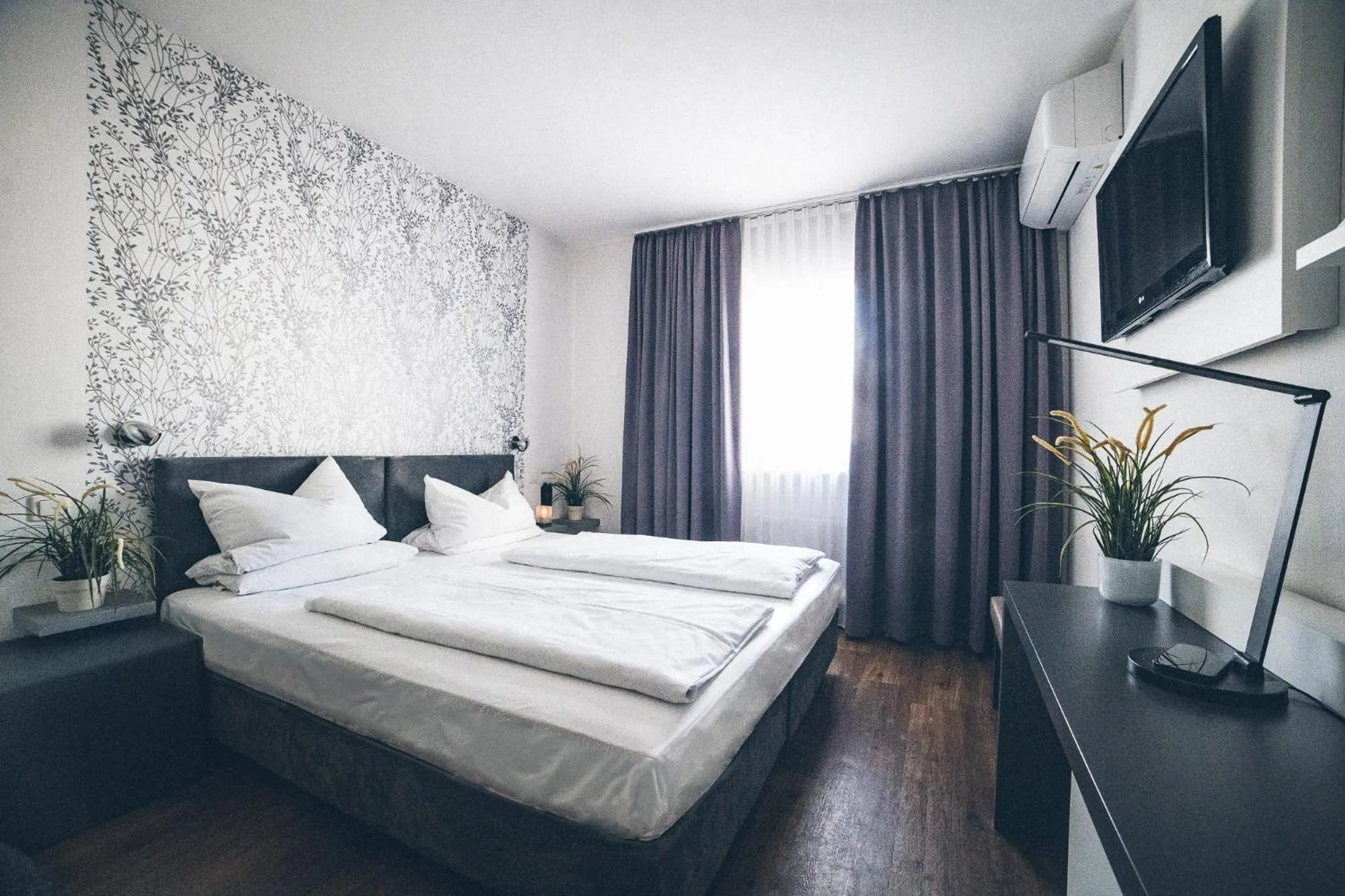 Bed in Gartenstadt Hotel