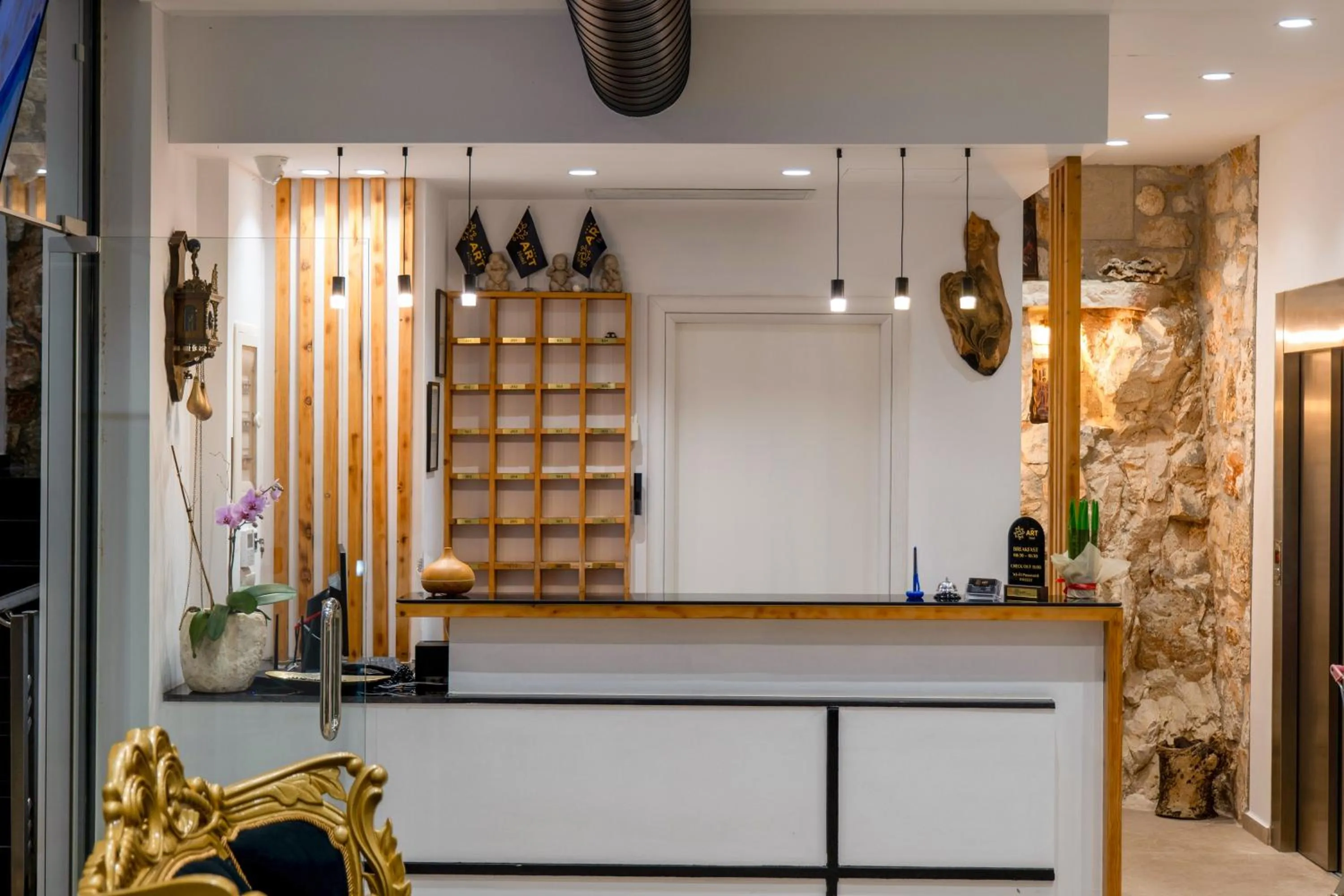 Decorative detail in Art Hotel