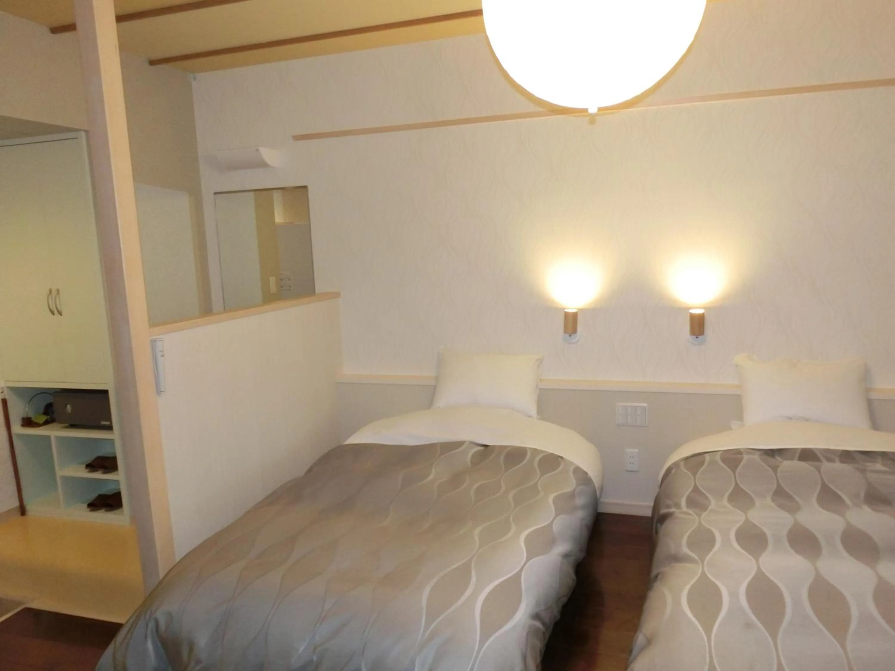 Bed in Kusatsu Skyland Hotel