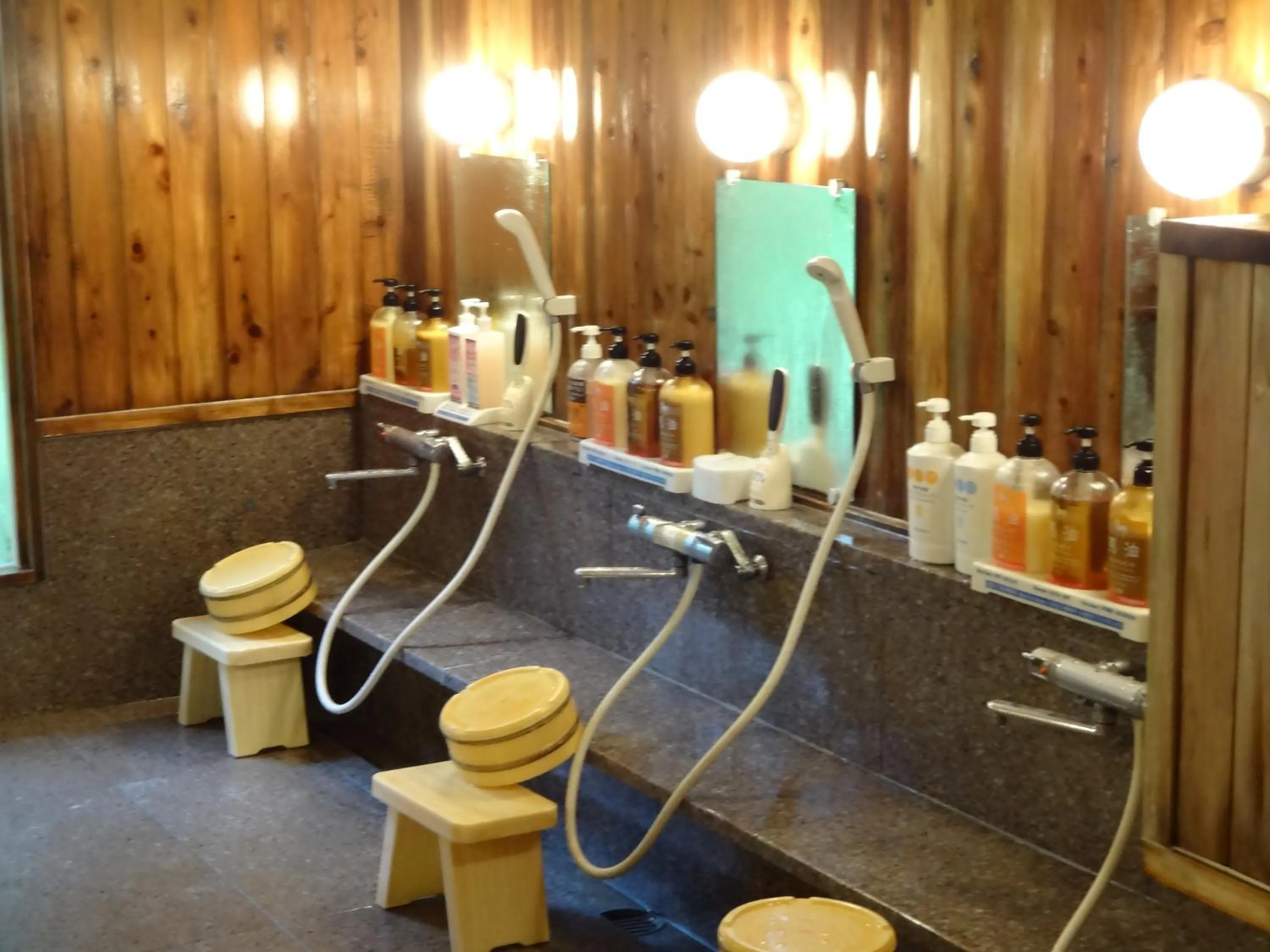 Hot Spring Bath in Kusatsu Skyland Hotel