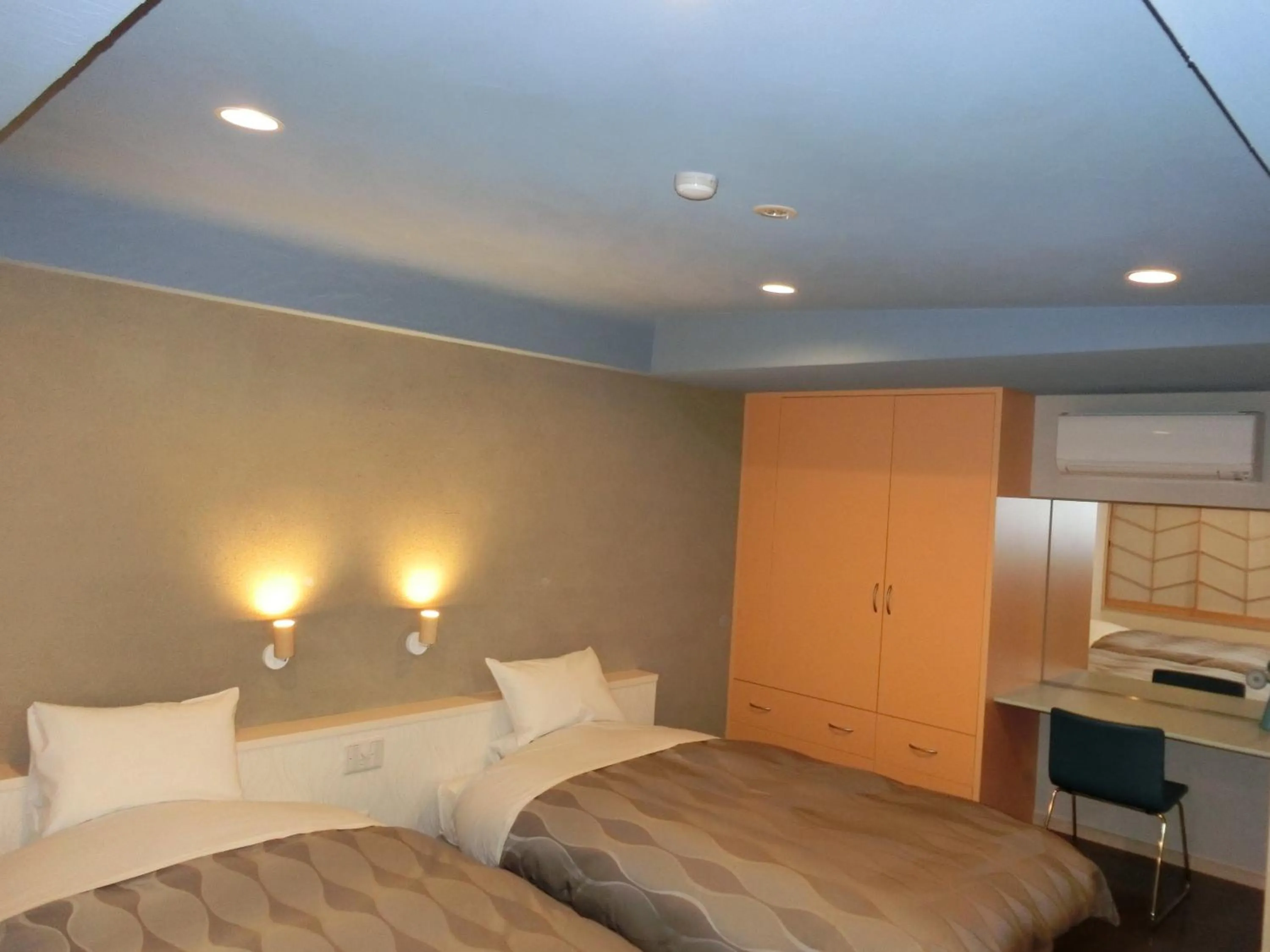 Bed in Kusatsu Skyland Hotel