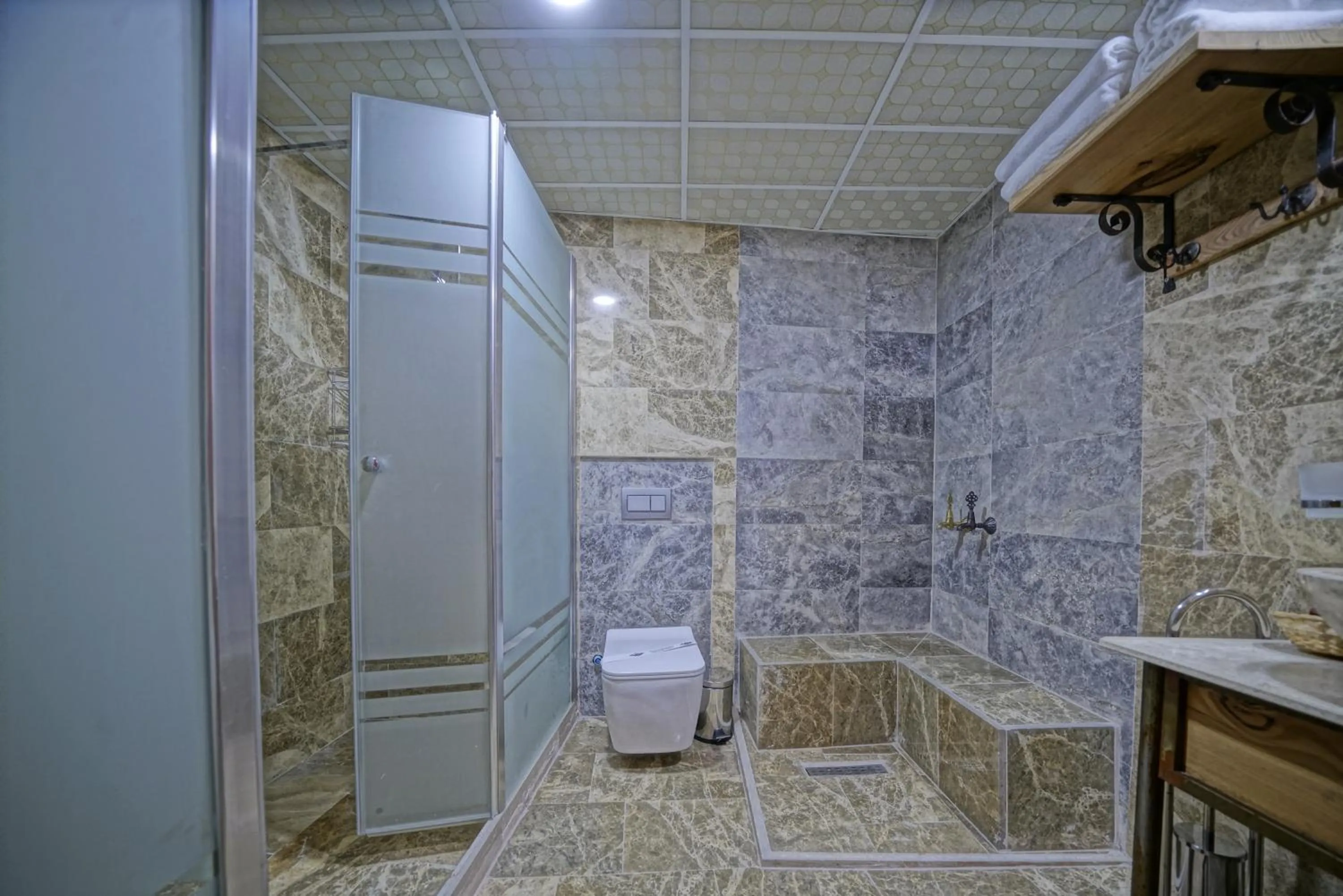 Shower in Cappadocia Cave Lodge