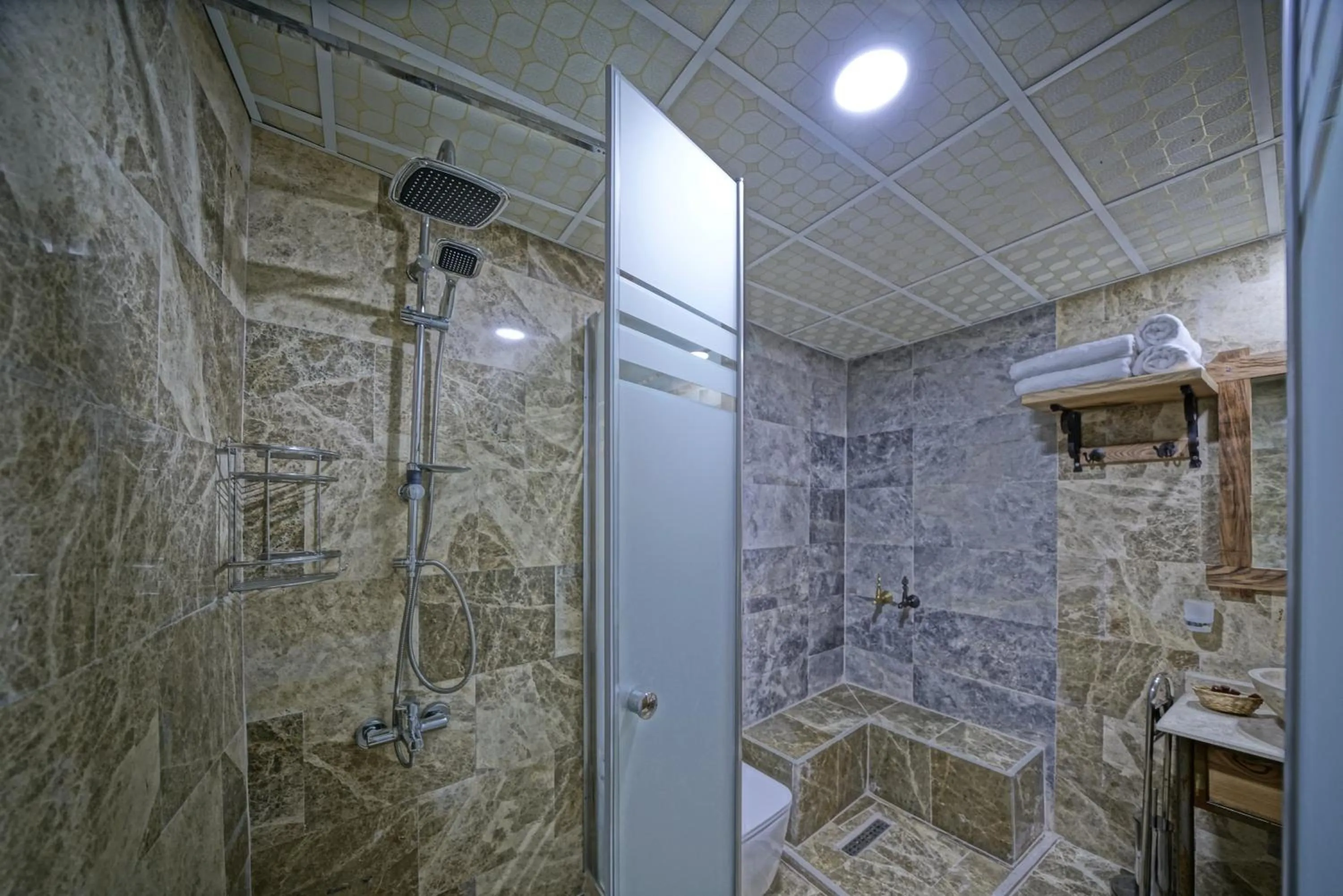 Shower in Cappadocia Cave Lodge