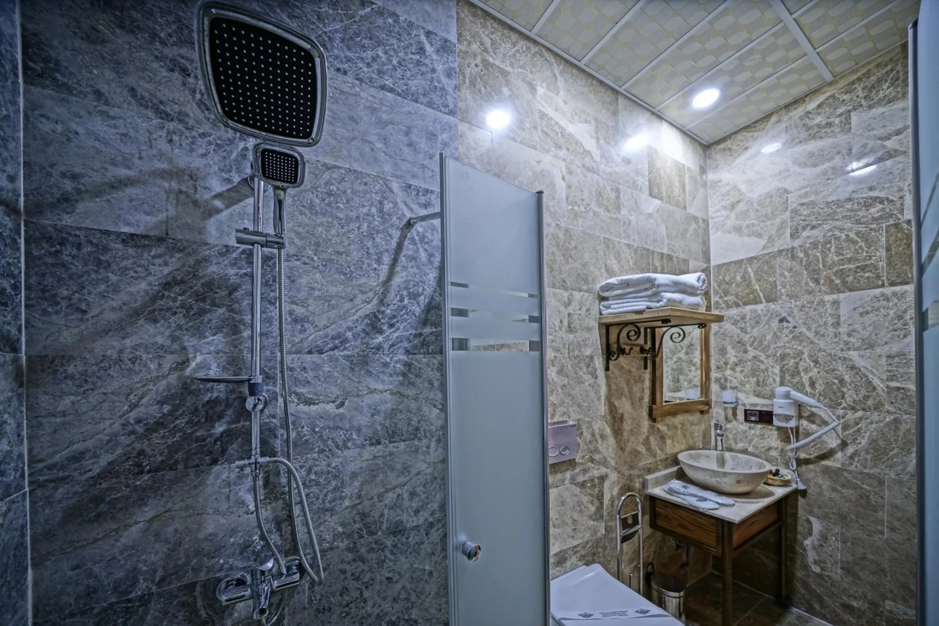 Shower in Cappadocia Cave Lodge