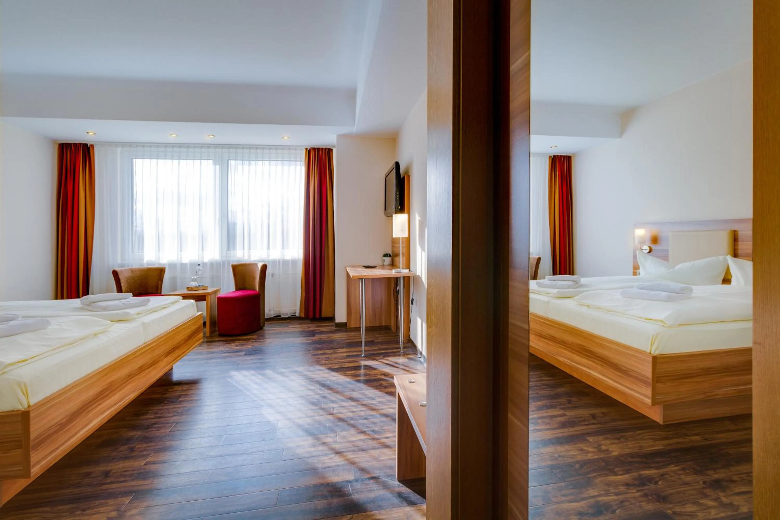 Photo of the whole room, Bed in Ferien Hotel Rennsteigblick