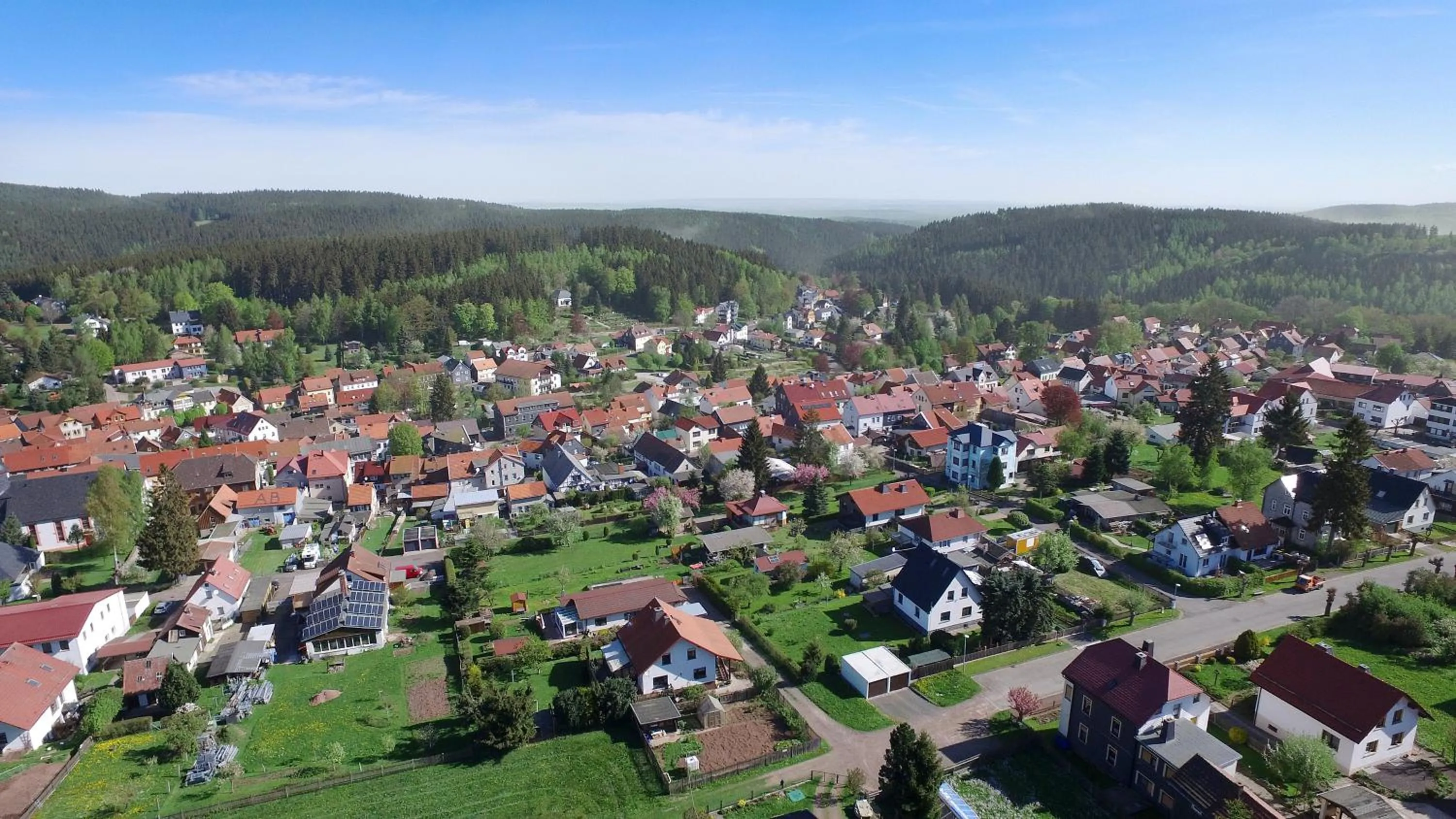Bird's eye view in Ferien Hotel Rennsteigblick