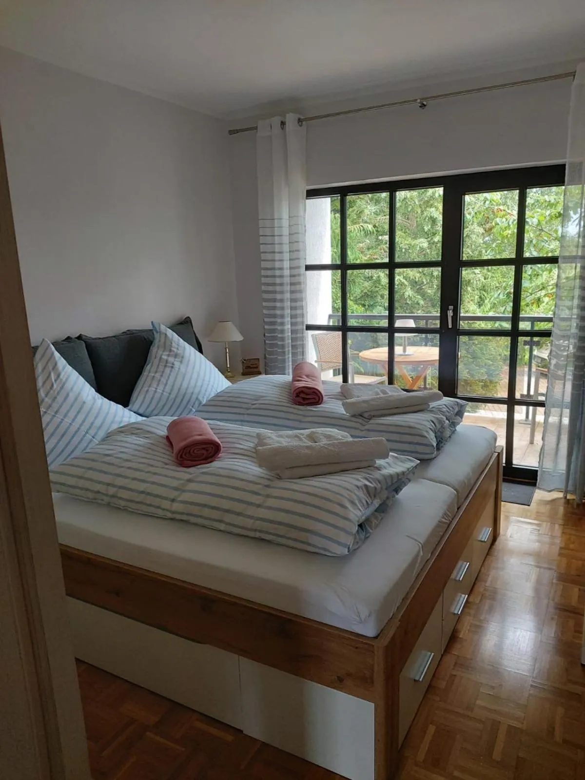 Bedroom, Bed in Pension Petersen