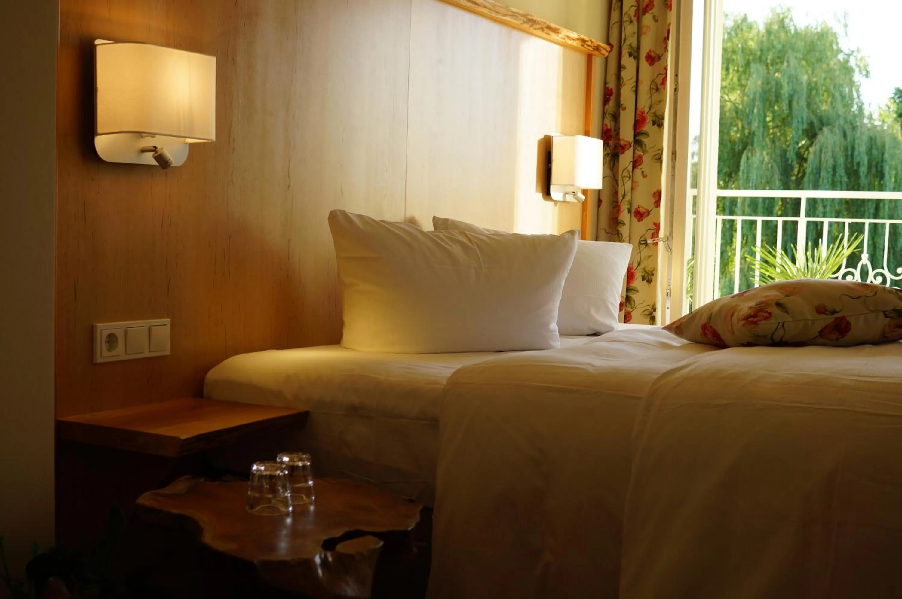 Decorative detail, Bed in Hotel Spreeblick