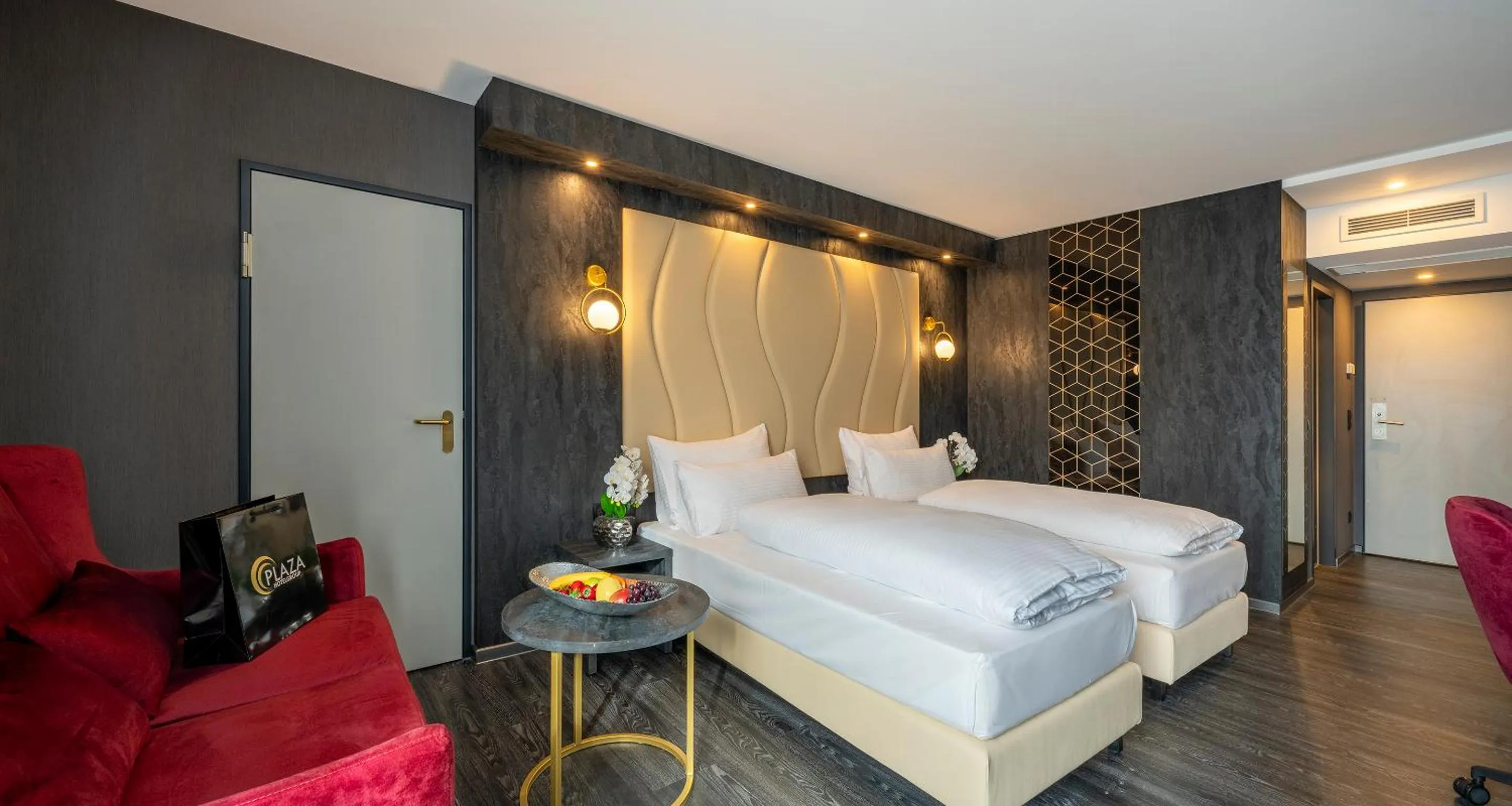 Photo of the whole room, Bed in PLAZA Premium Parkhotel Neu-Ulm