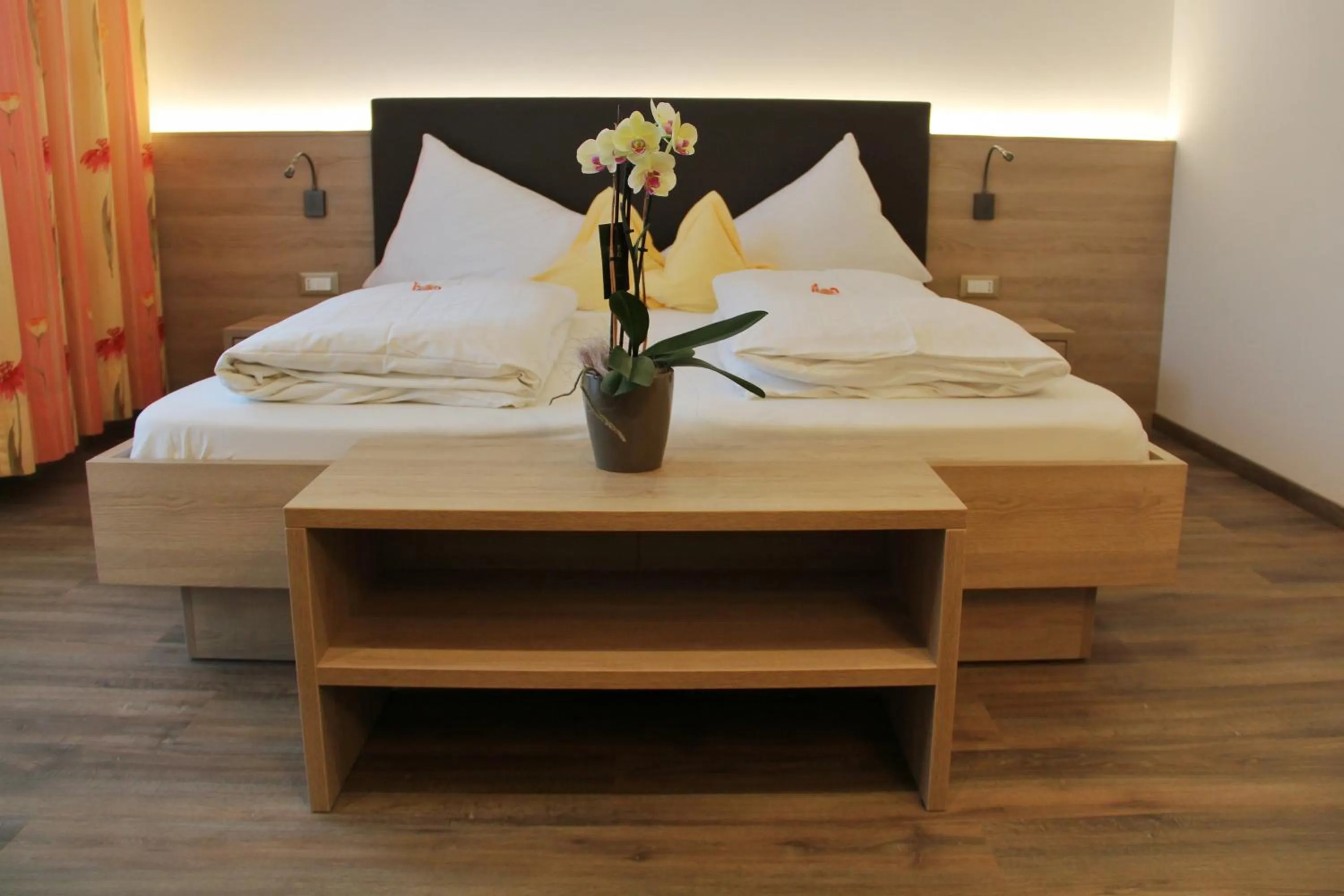 Bed in Hotel Gruberhof