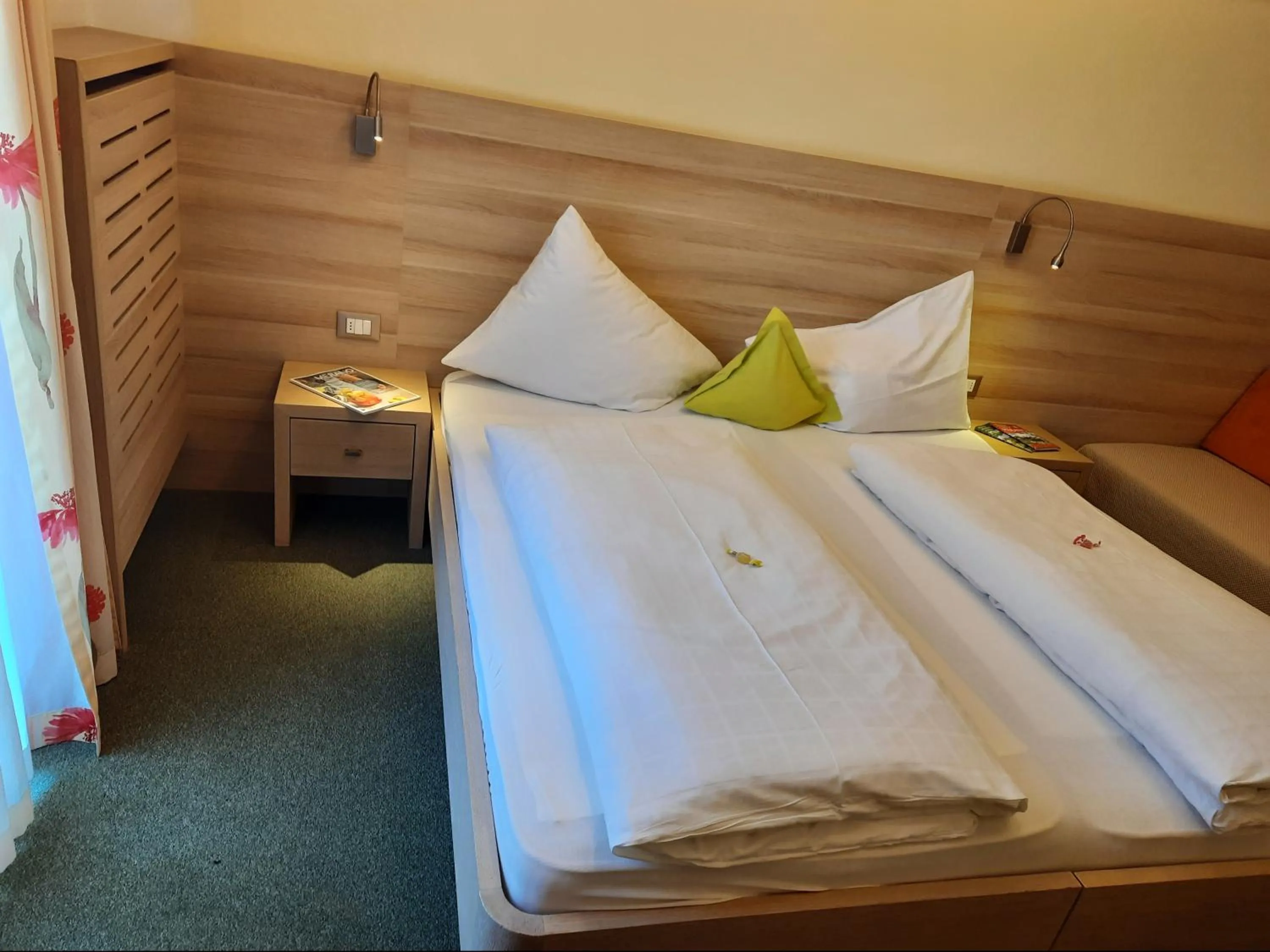 Bed in Hotel Gruberhof