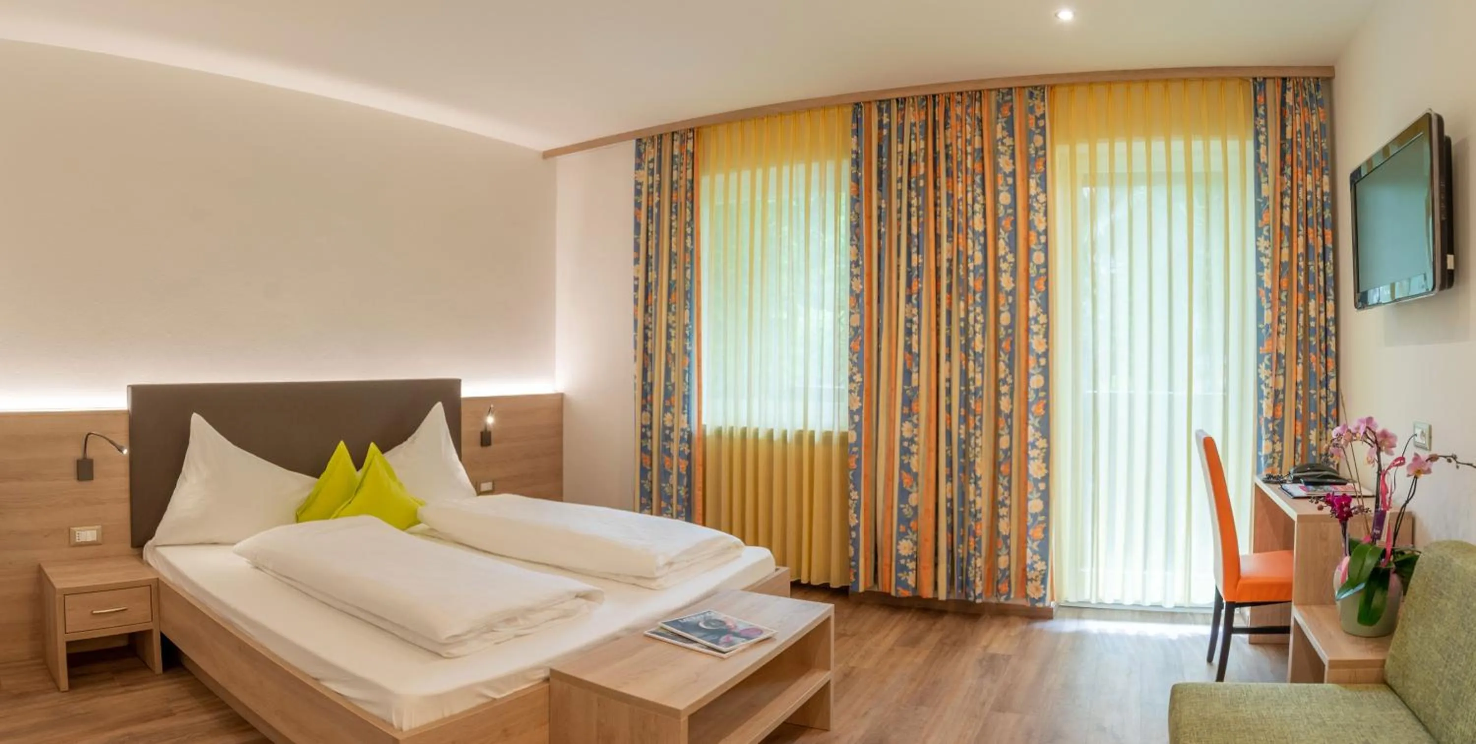 Bed in Hotel Gruberhof