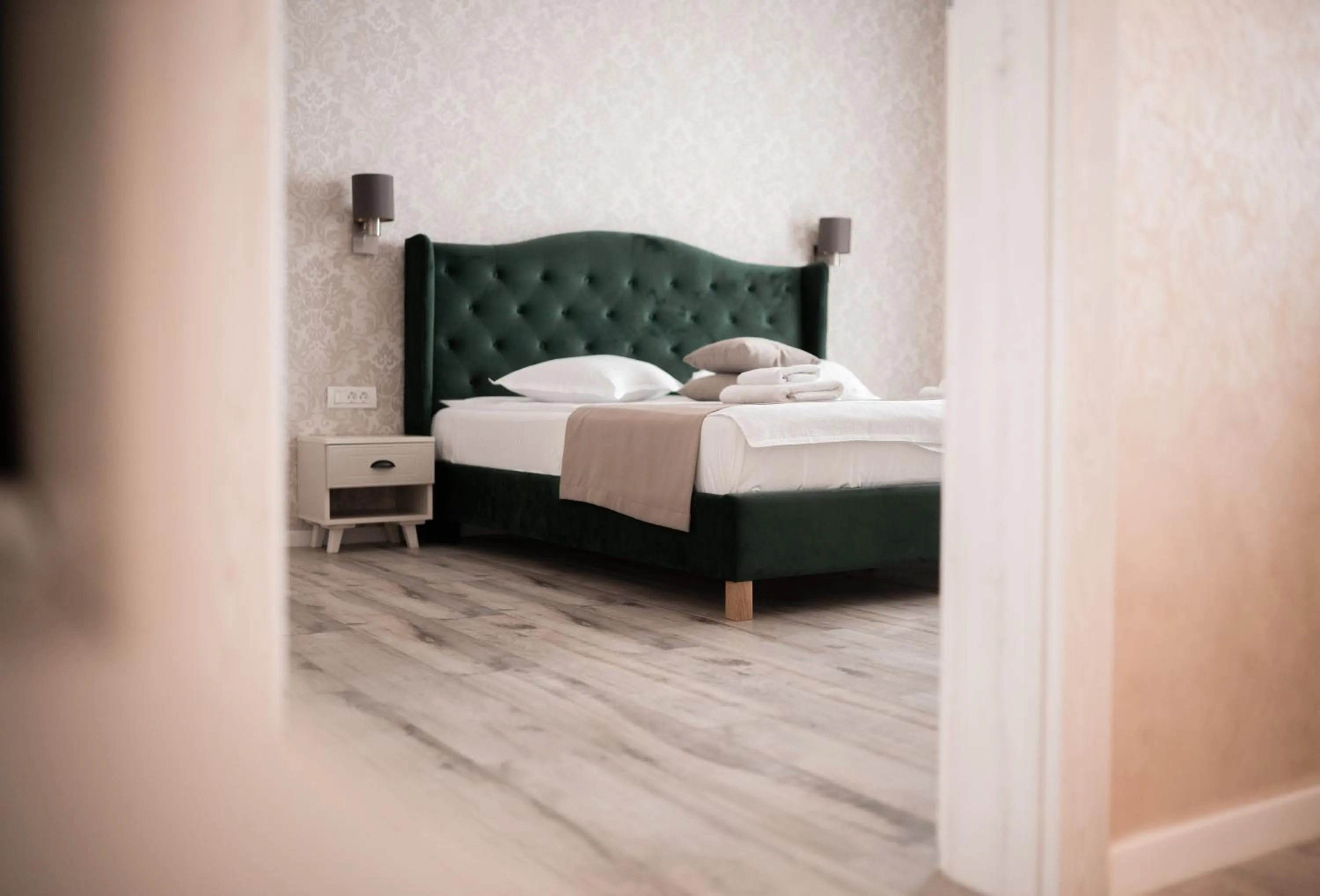 Bed in Hotel Grand Dedal