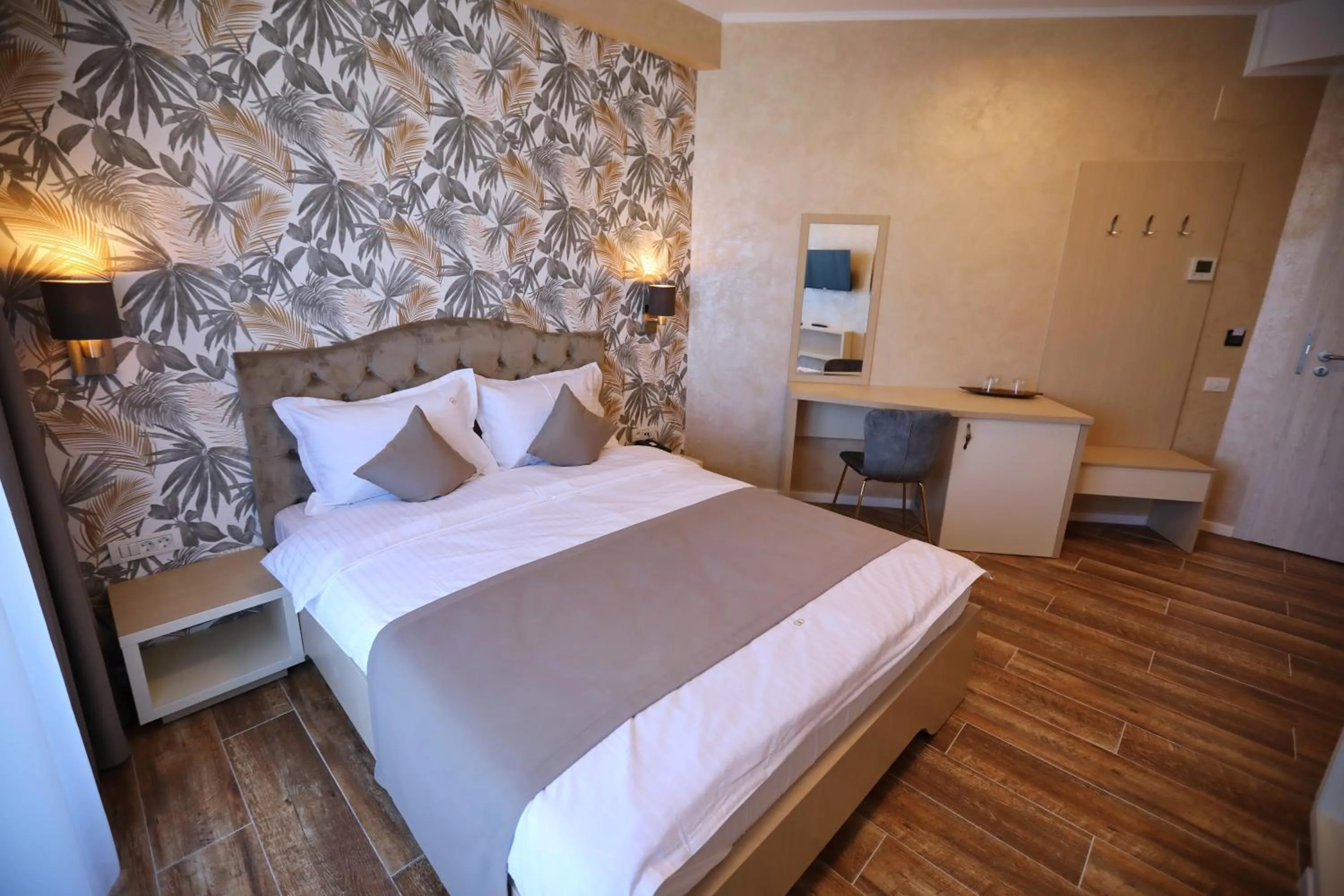 Bed in Hotel Grand Dedal