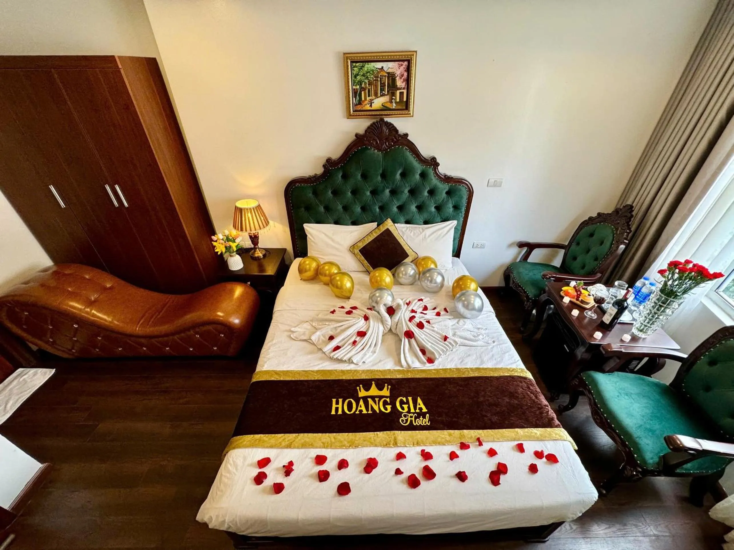 Bed in Hoàng Gia Hotel Nhân Hòa