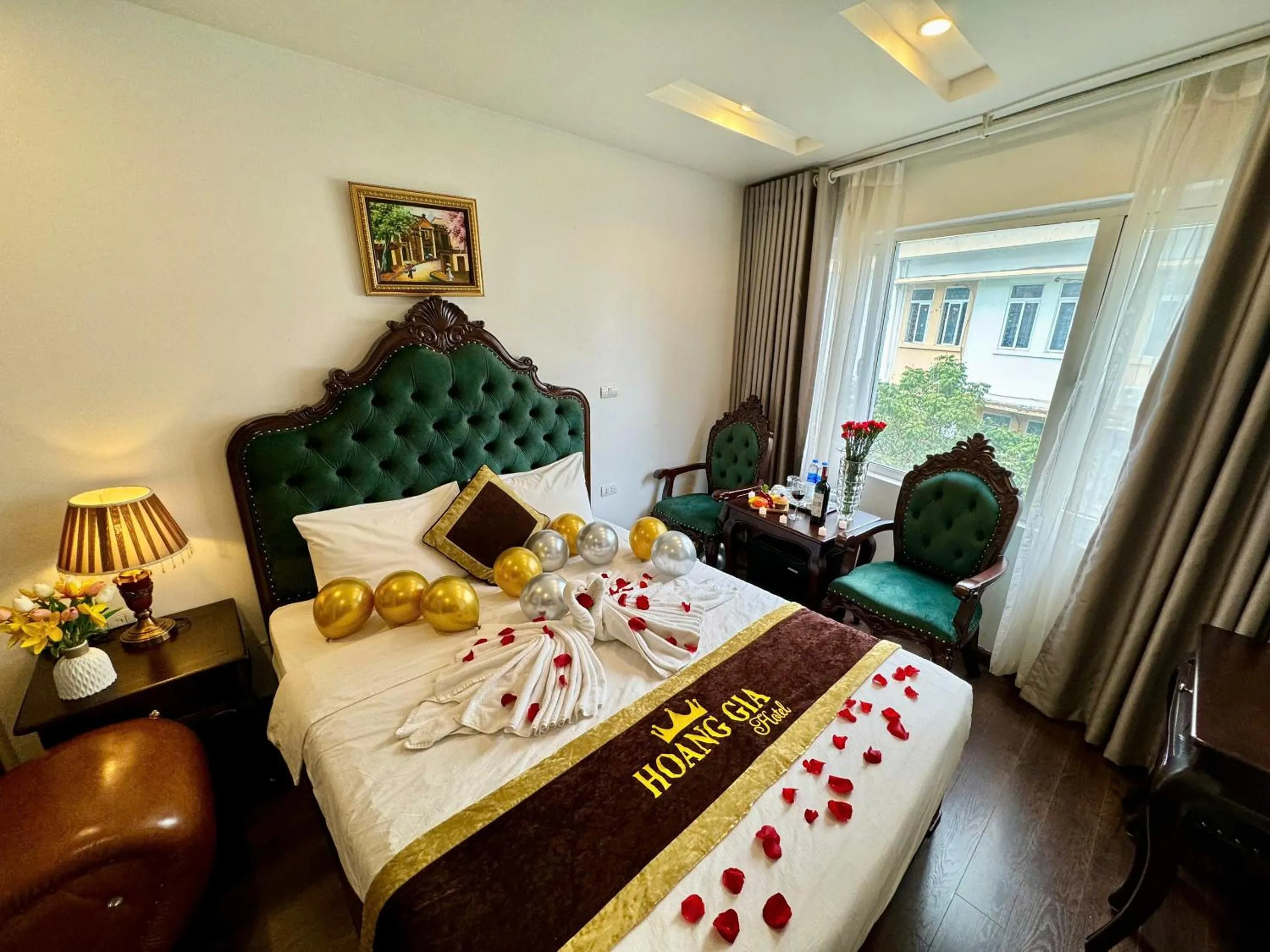 Bed in Hoàng Gia Hotel Nhân Hòa