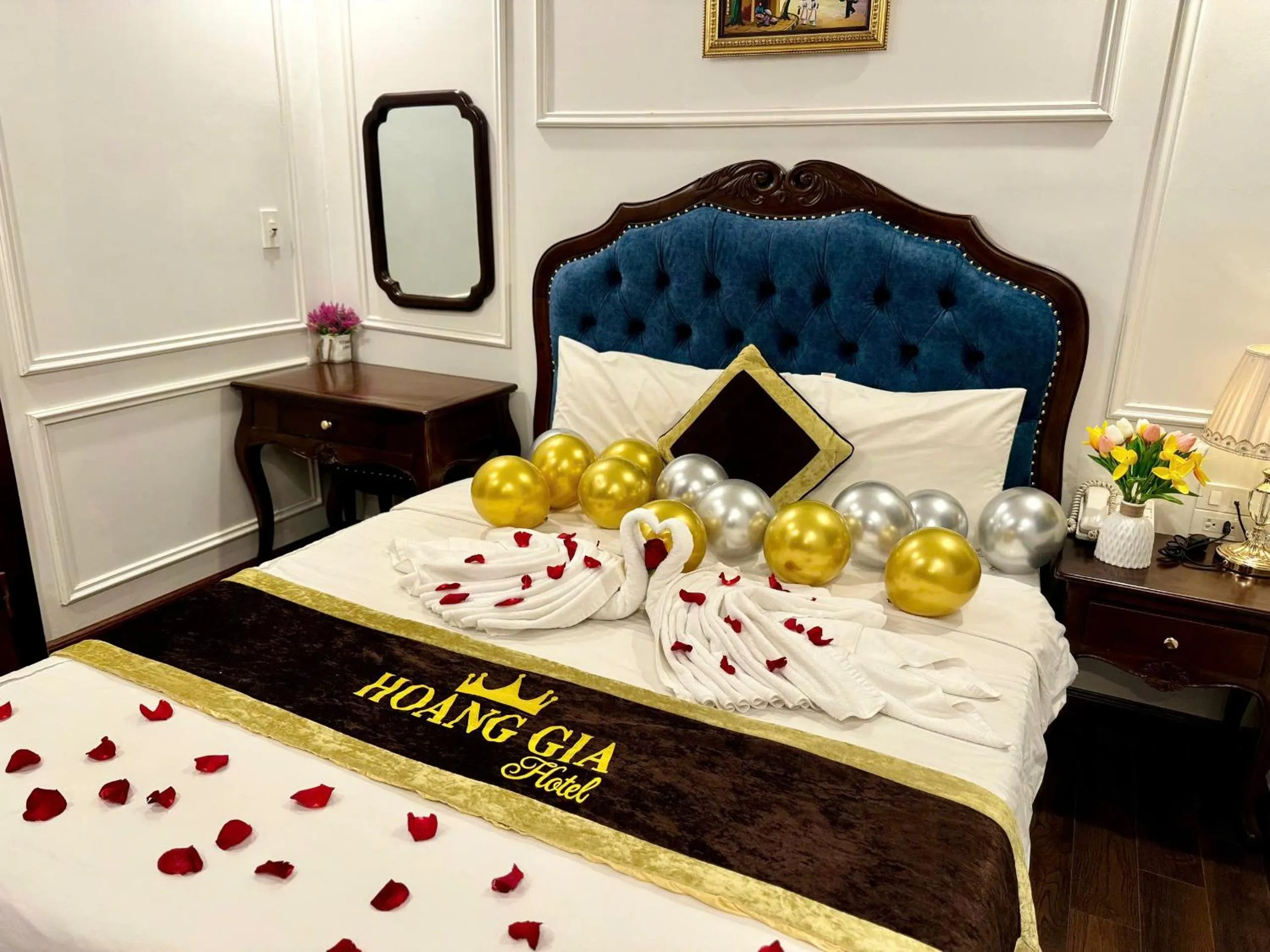 Bedroom, Bed in Hoàng Gia Hotel Nhân Hòa