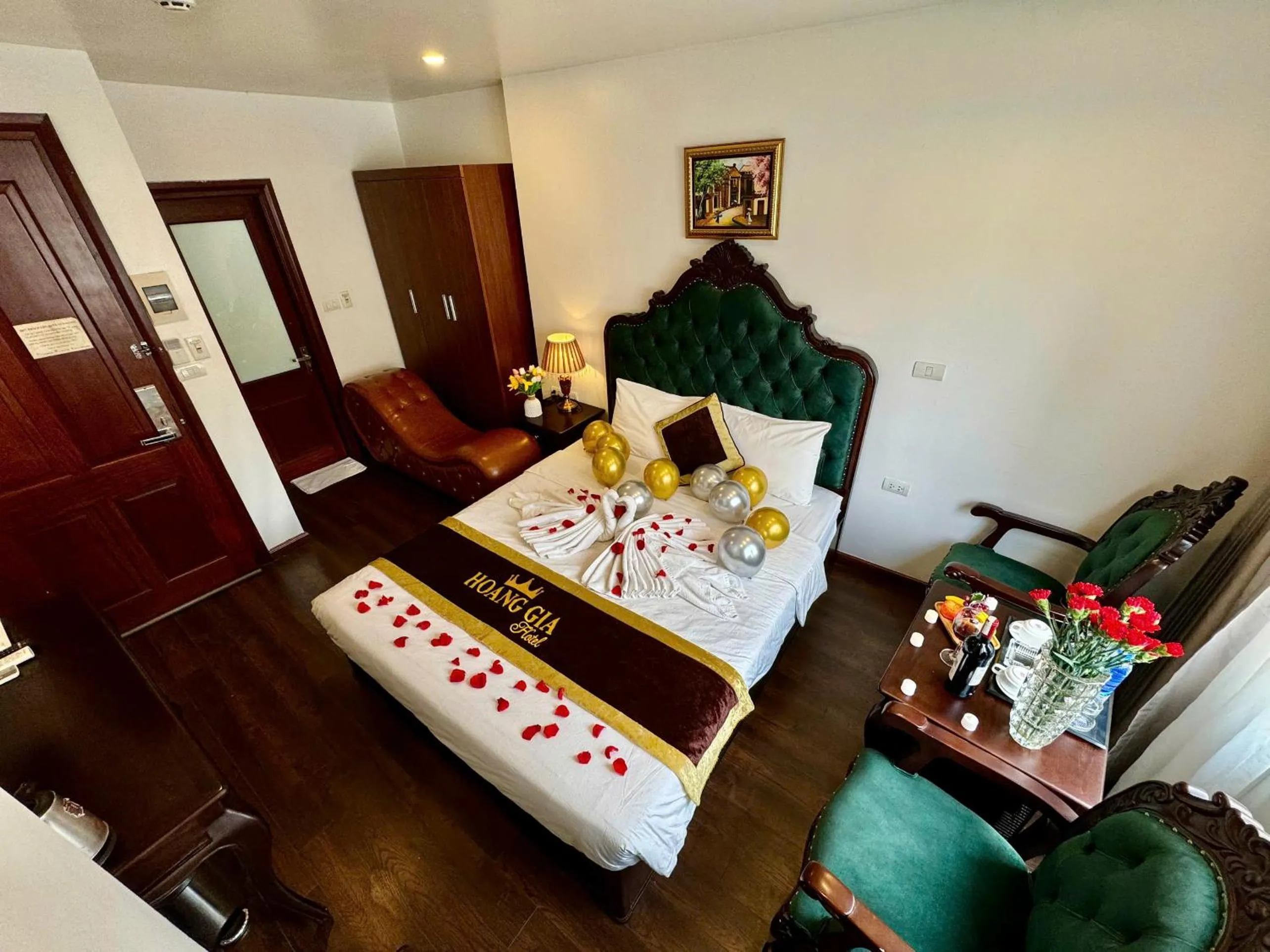 Bed in Hoàng Gia Hotel Nhân Hòa