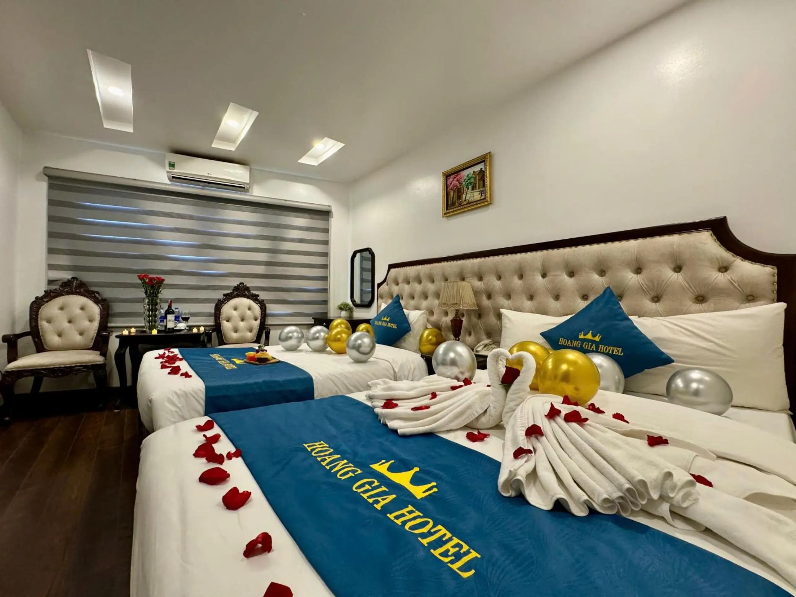 Bed in Hoàng Gia Hotel Nhân Hòa