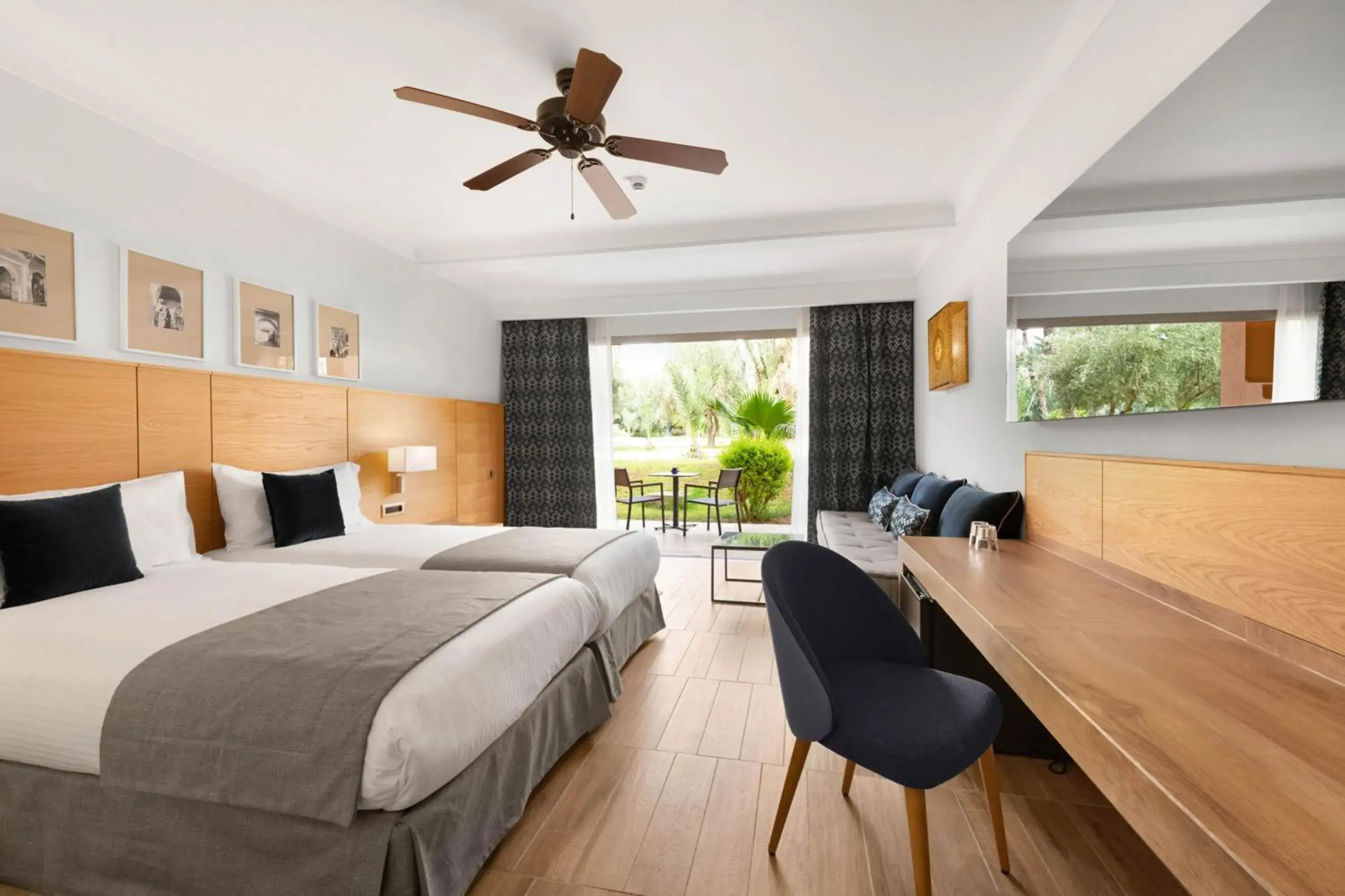 TV and multimedia, Bed in Hotel Riu Tikida Garden - Adults Only - All Inclusive TV and multimedia, Bed in Hotel Riu Tikida Garden - Adults Only - All Inclusive