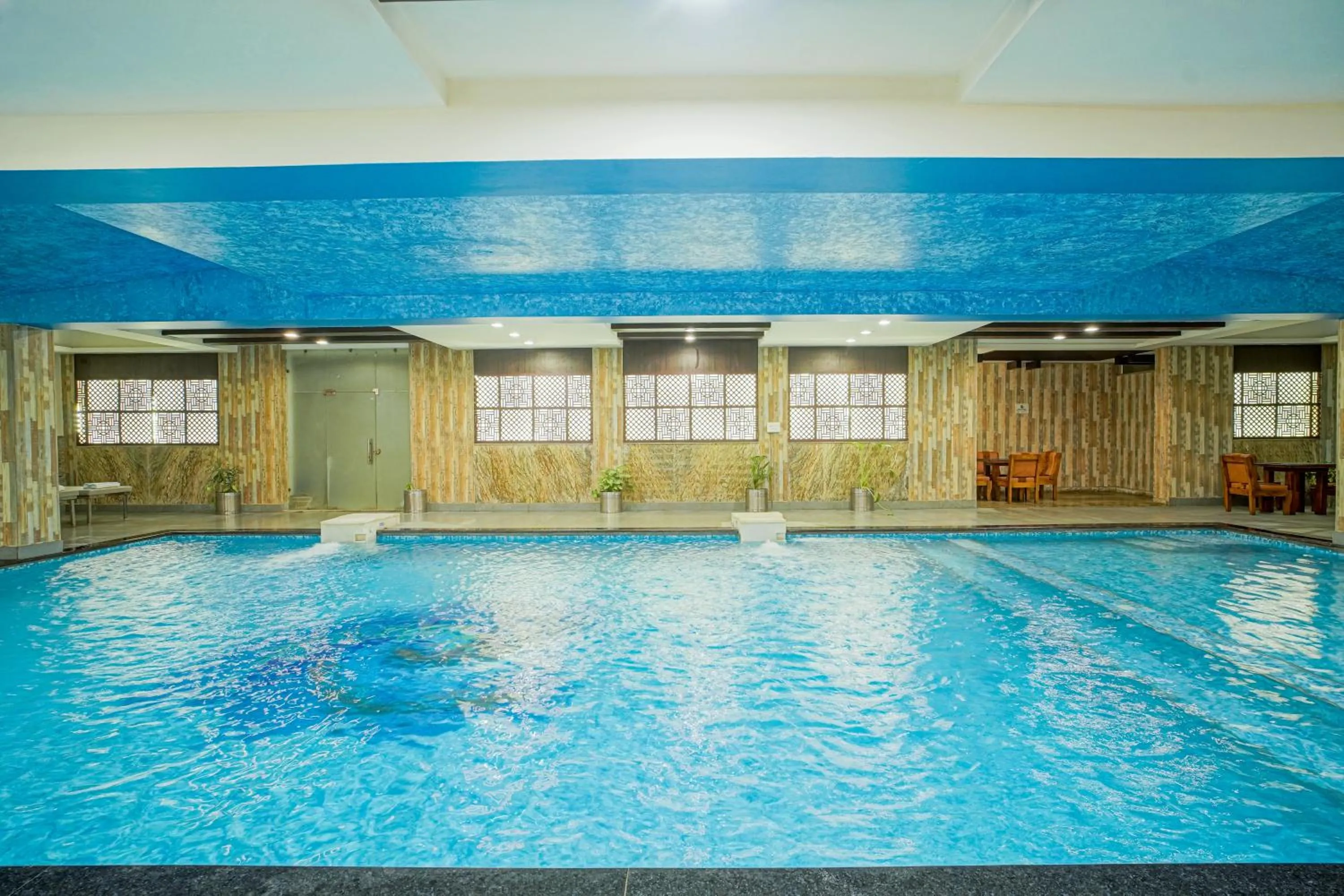 Pool view in The Grand Shiva Resort and Spa
