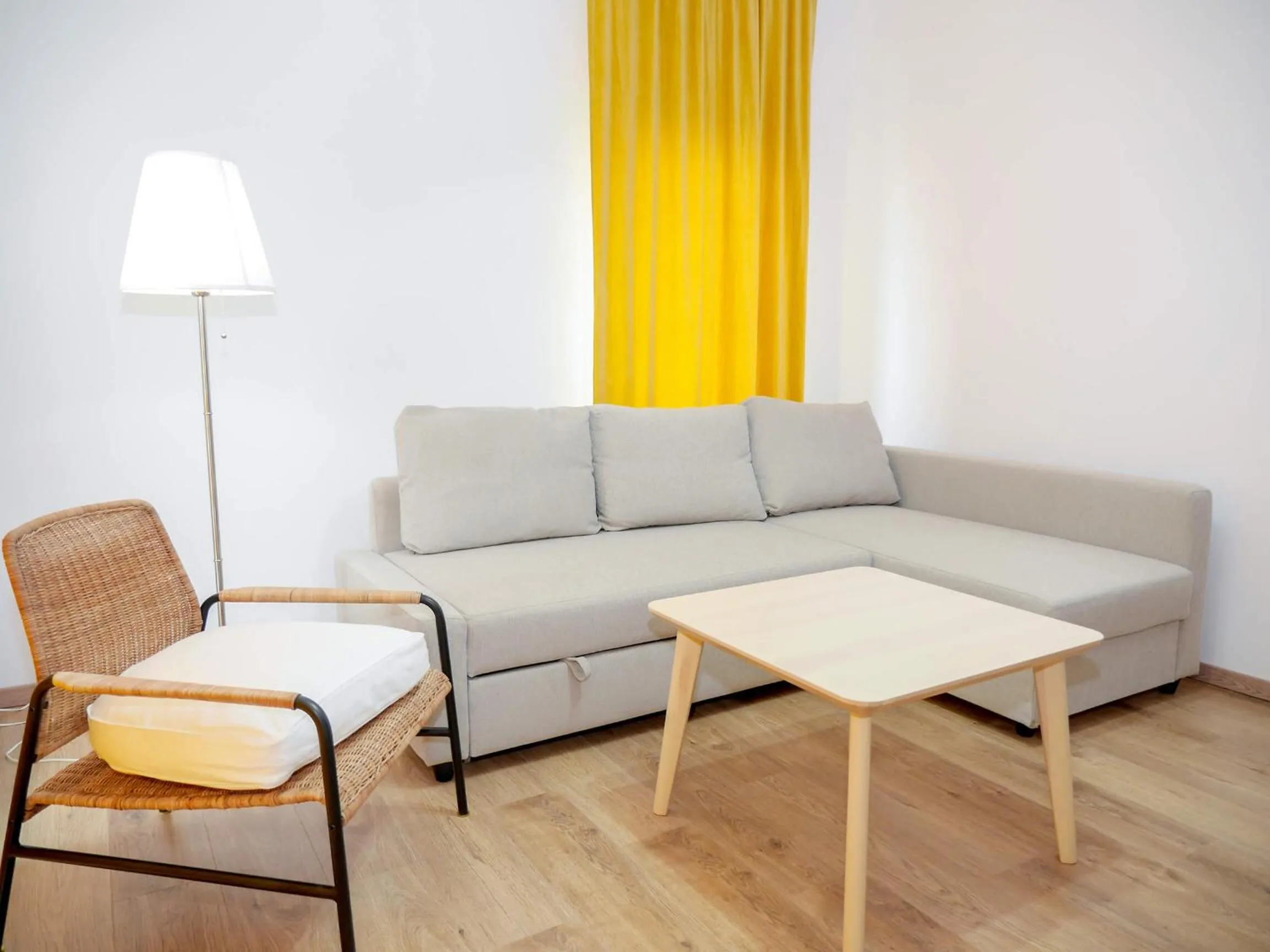 Living room in Clement Apartments