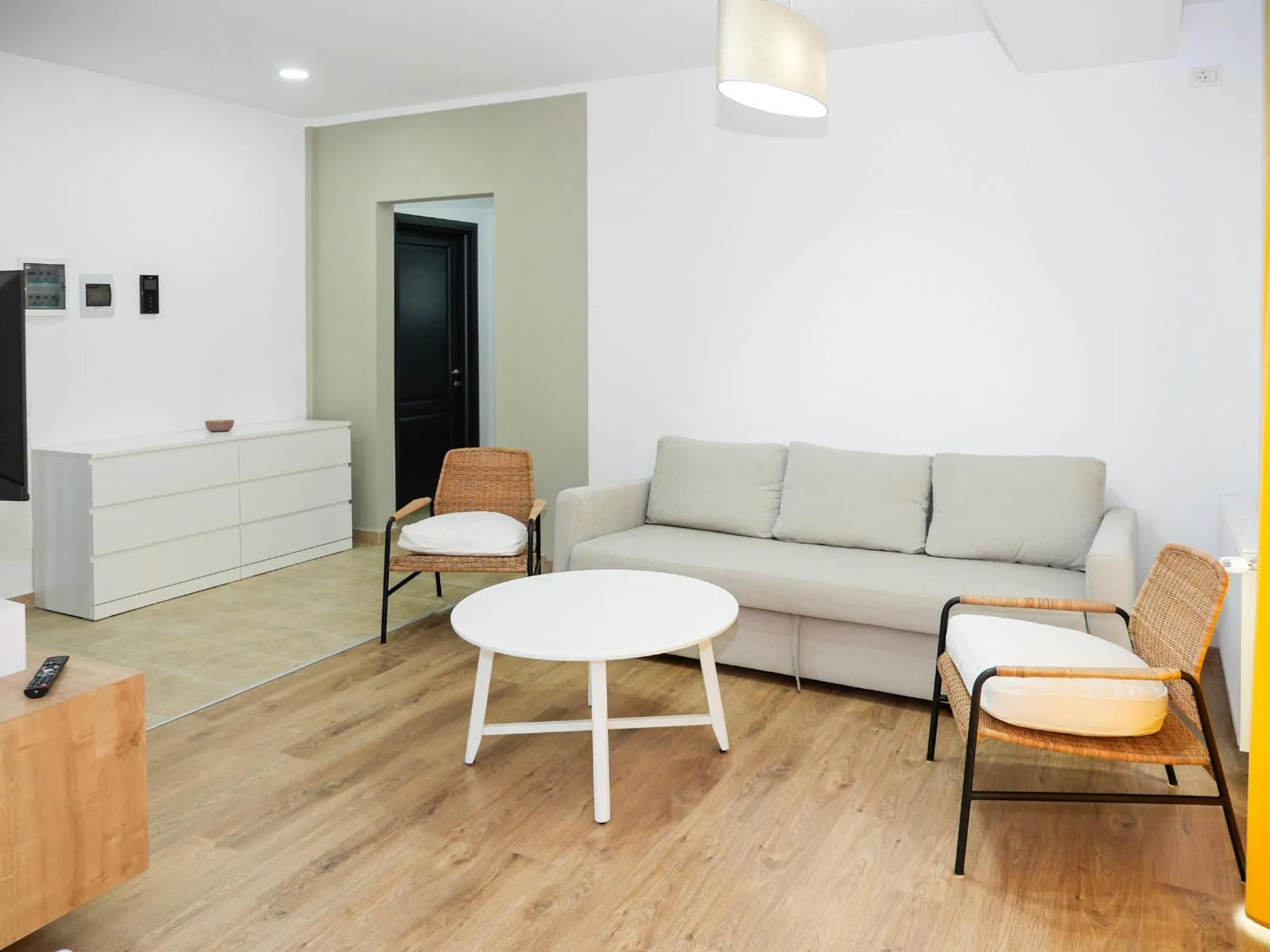 Living room in Clement Apartments