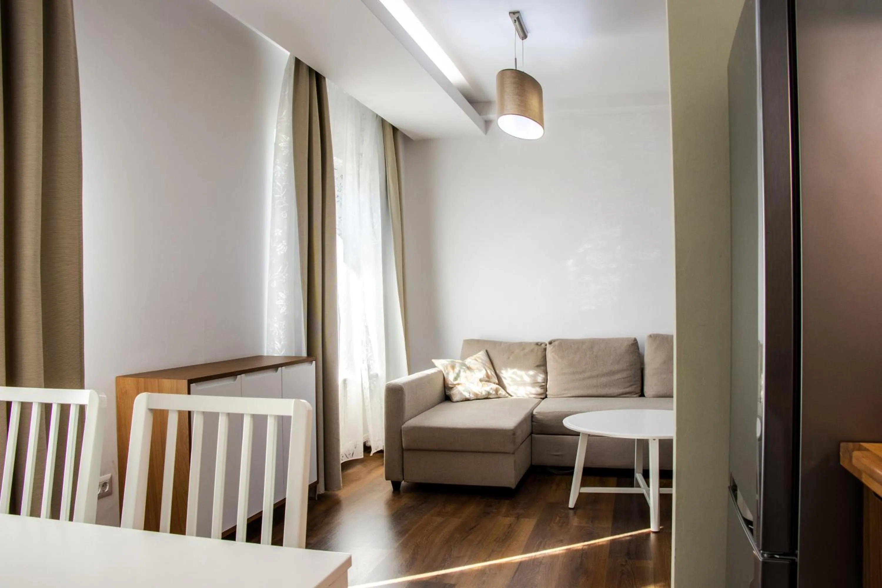 Living room in Clement Apartments