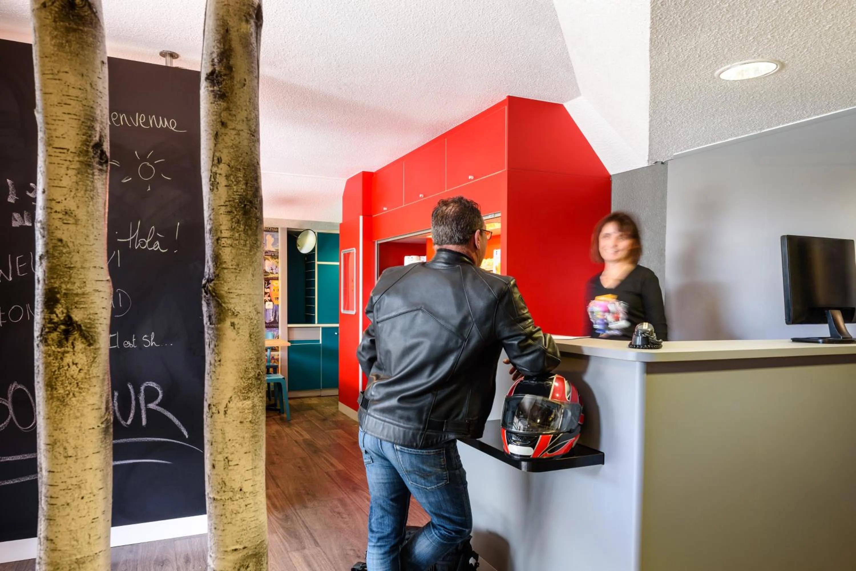 Lobby or reception in hotelF1 Cholet