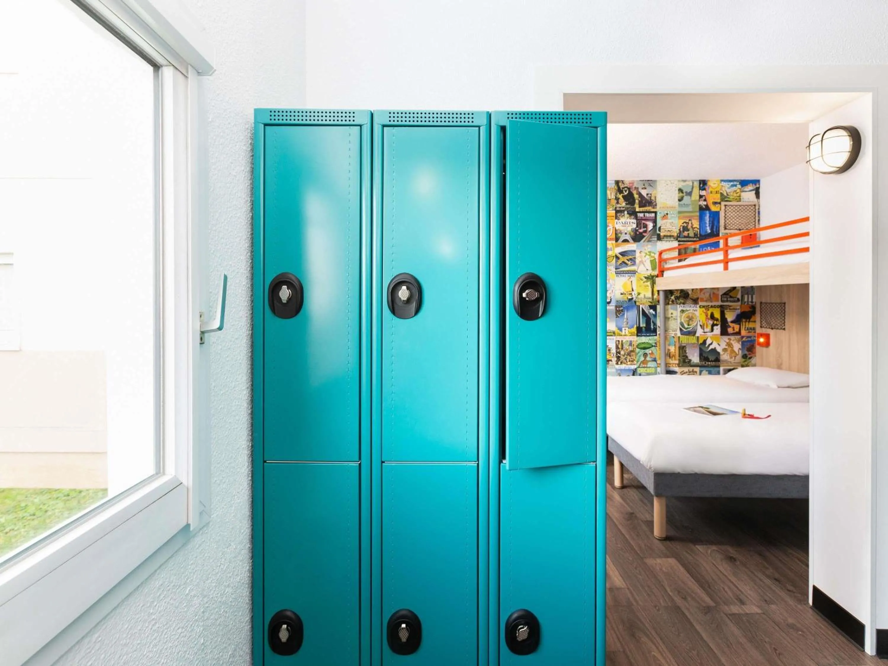 Bedroom, Bed in hotelF1 Cholet