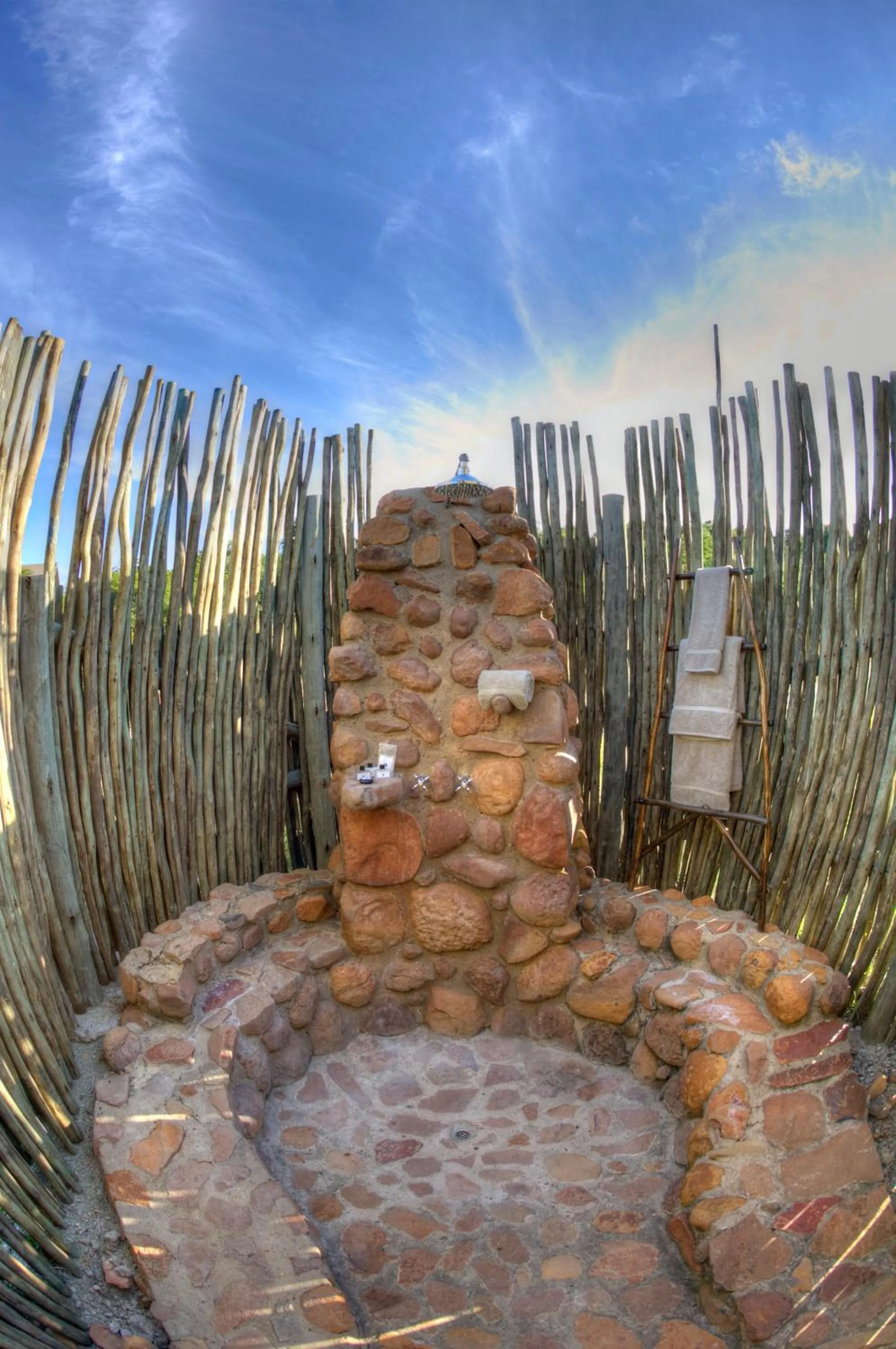 Shower in The Springbok Lodge