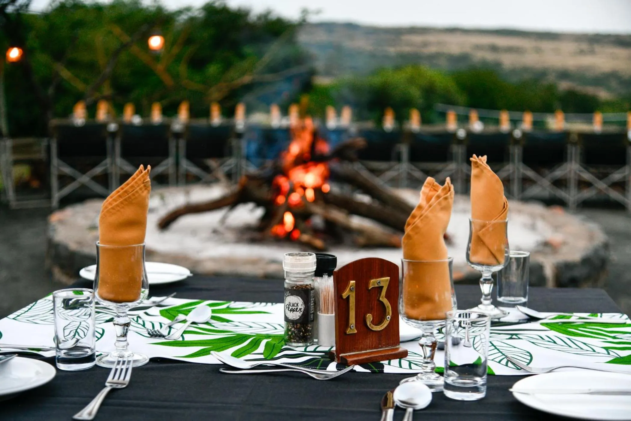 Dining area in The Springbok Lodge