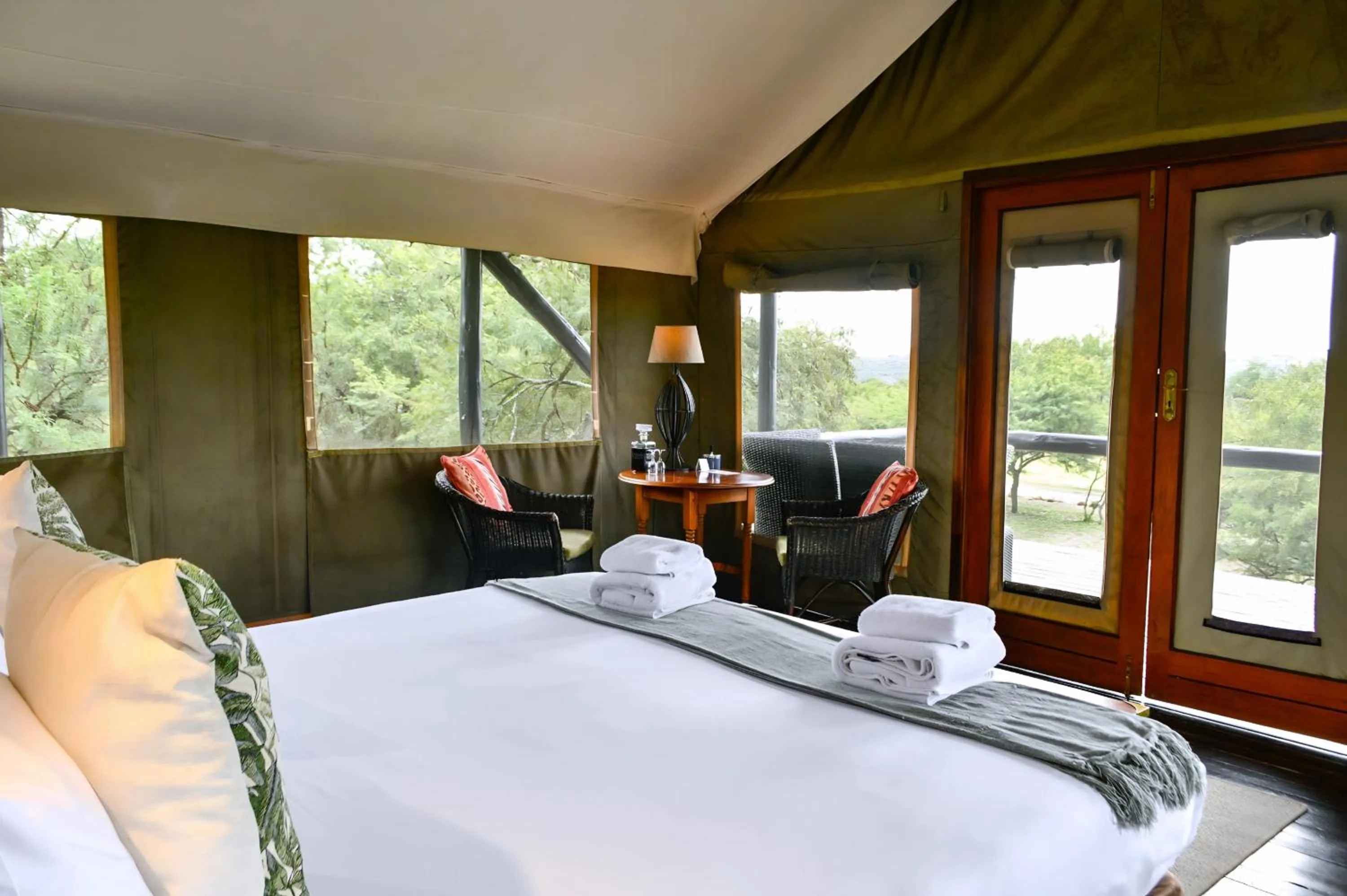 Bed in The Springbok Lodge