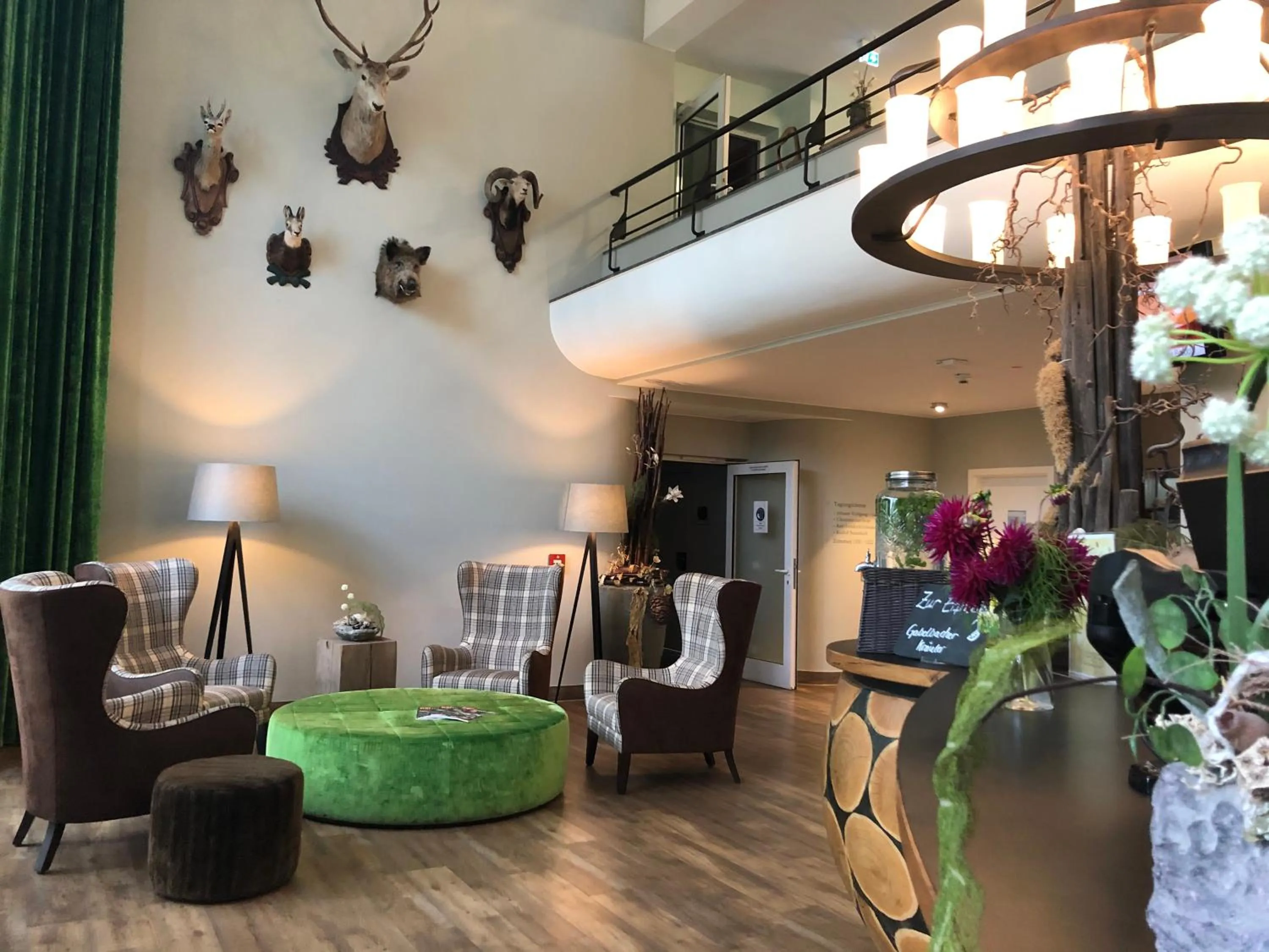 Lobby or reception in BERG & SPA HOTEL GABELBACH