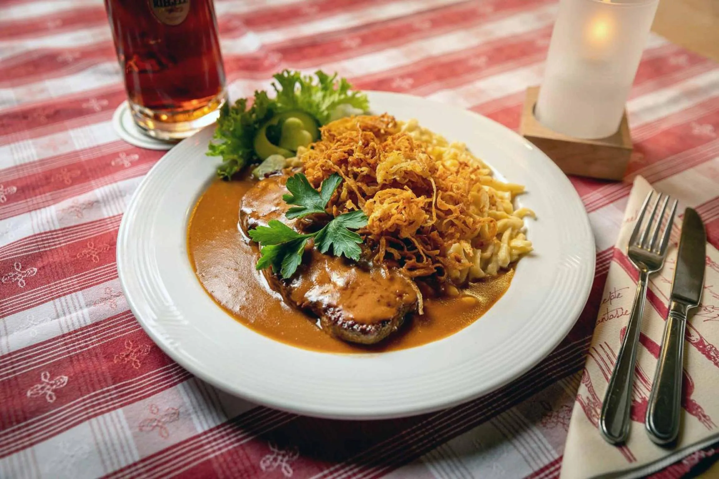 Food in Hotel Restaurant Goldener Hirsch