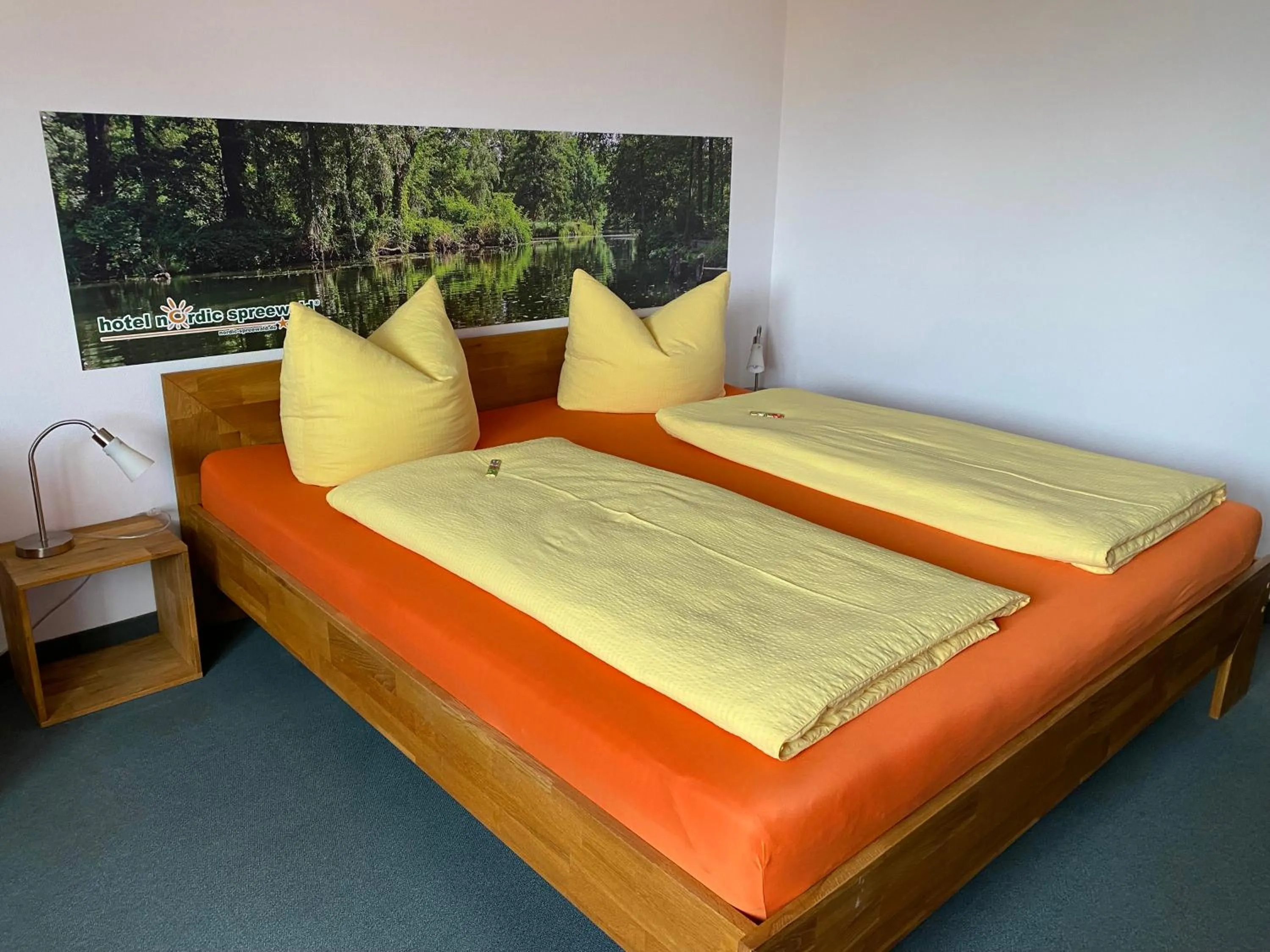 Bed in Hotel Nordic Spreewald