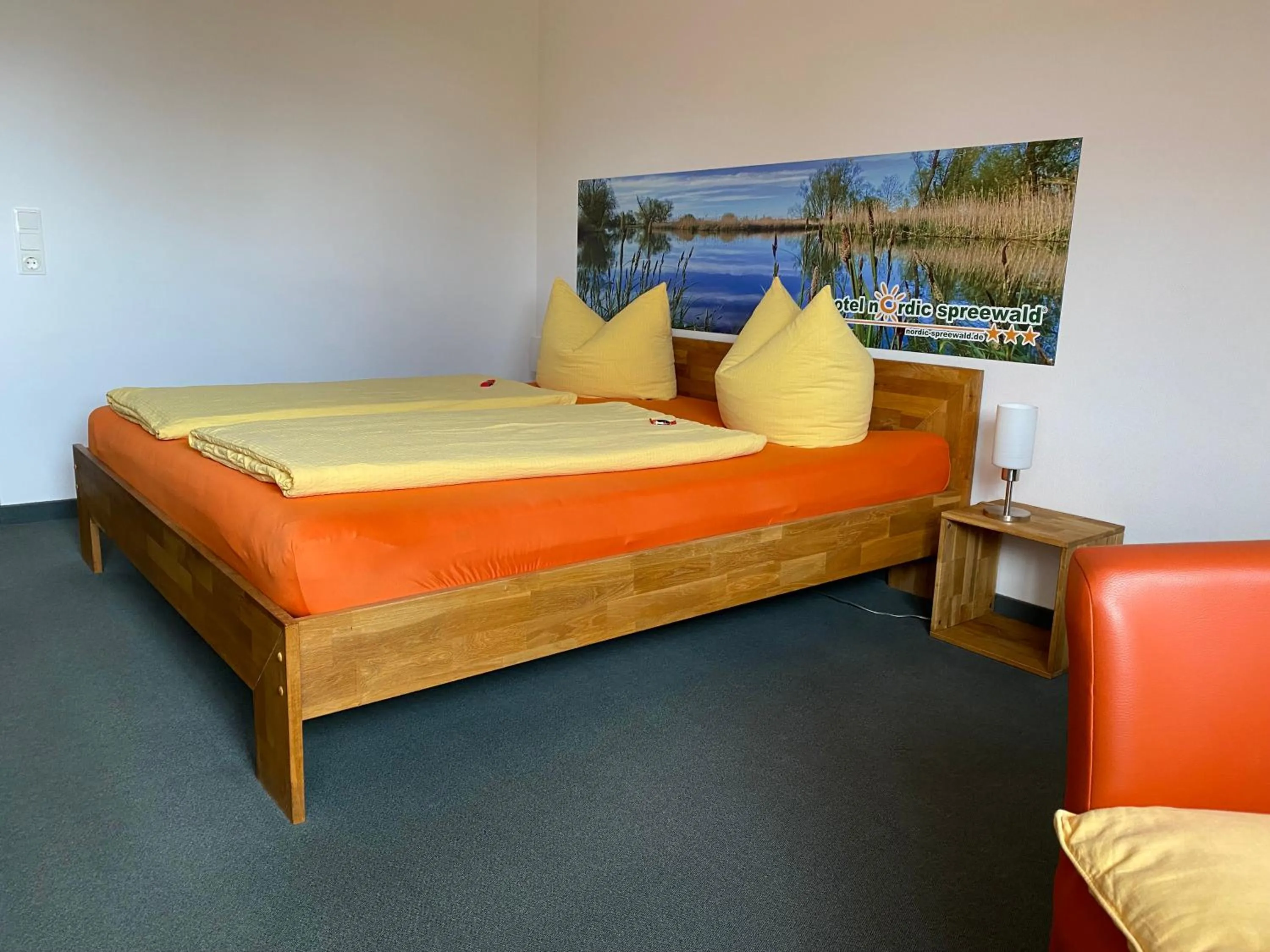 Bed in Hotel Nordic Spreewald