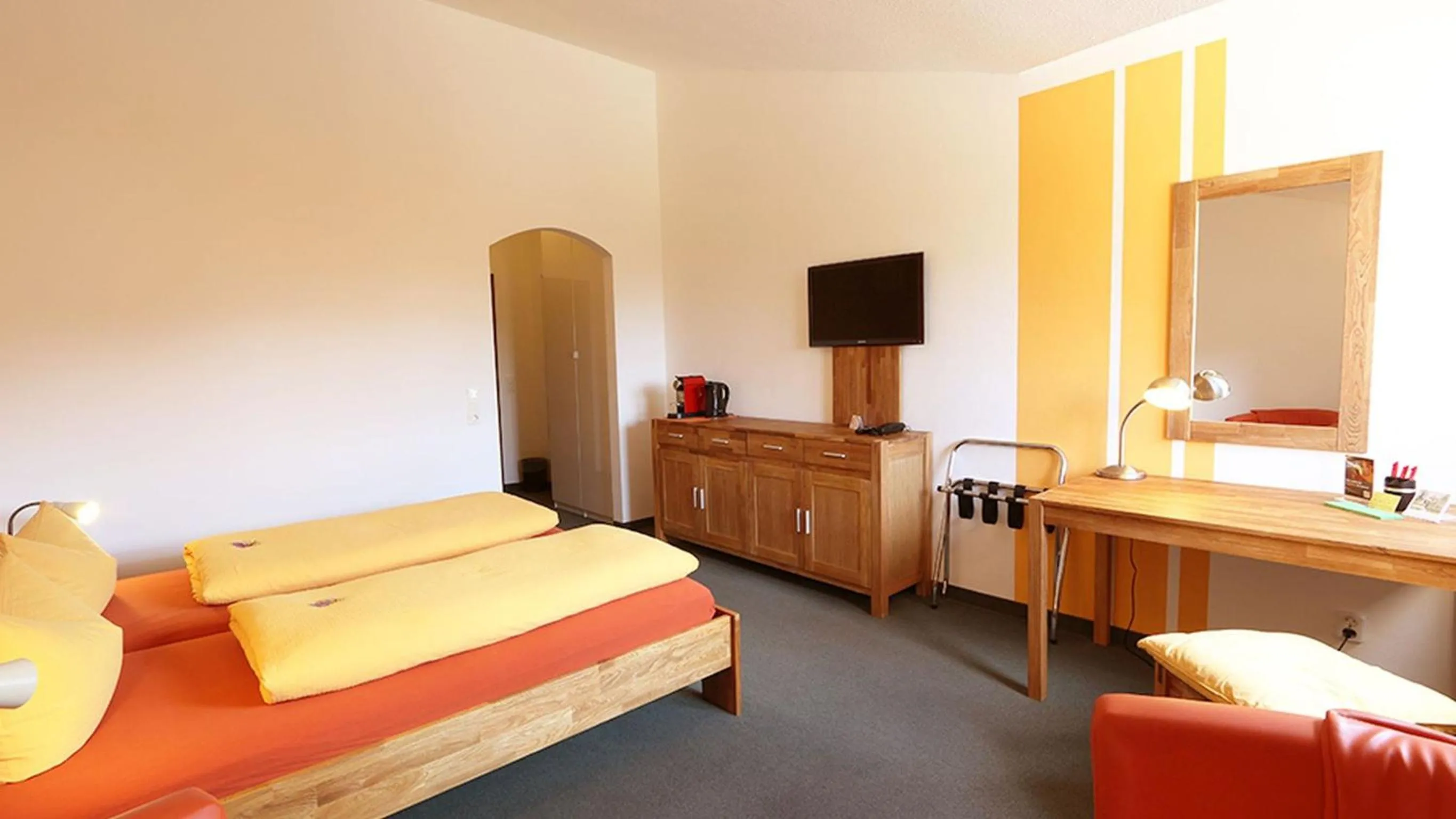 Bed in Hotel Nordic Spreewald