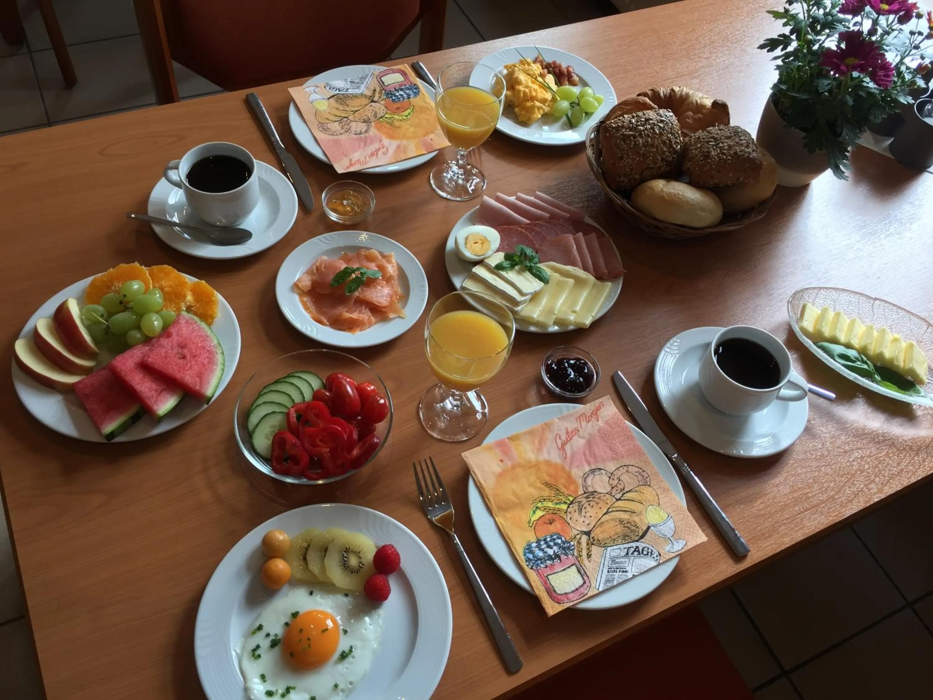 Breakfast in HOTEL BIKE & HIKE