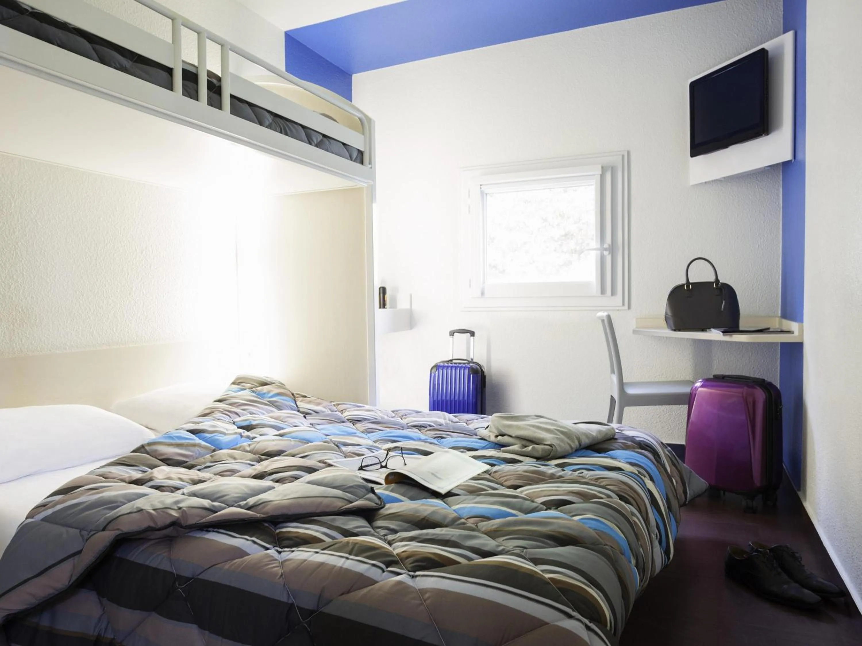 Bedroom, Bed in hotelF1 Besancon Ouest Micropolis