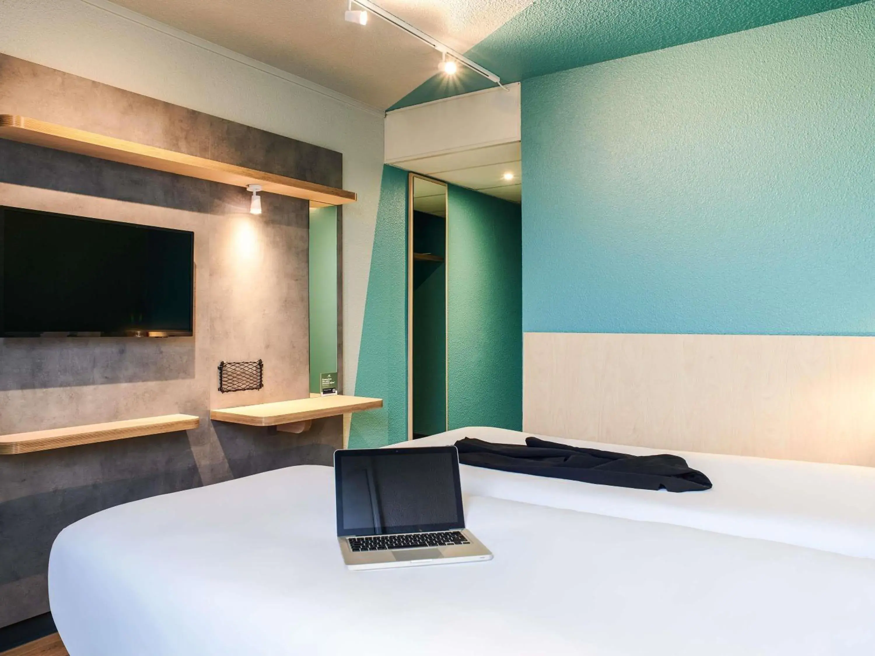 Twin Room in Hôtel Ibis Budget Nantes Ouest Atlantis Couëron Twin Room in Hôtel Ibis Budget Nantes Ouest Atlantis Couëron