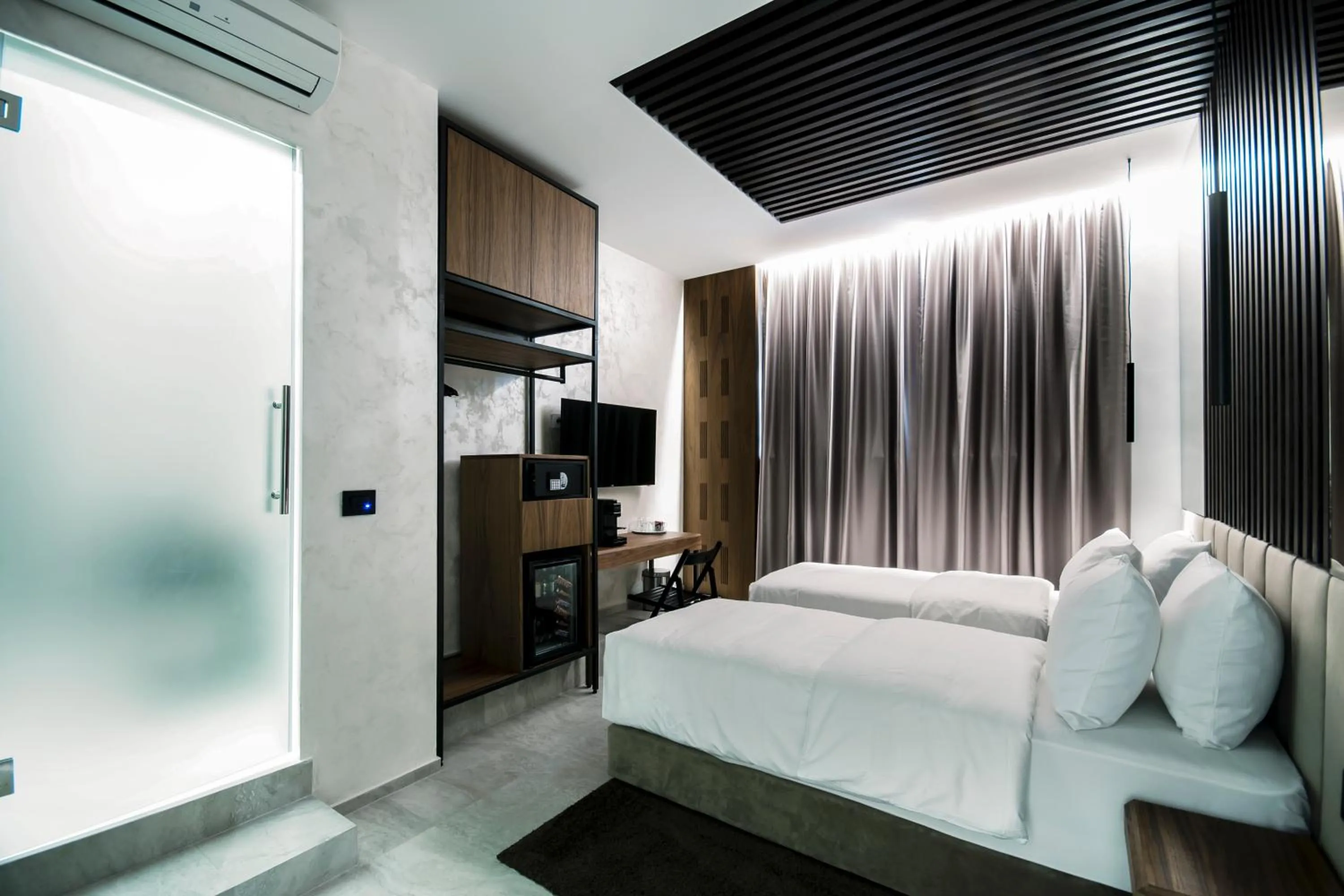 Photo of the whole room, Bed in The Location Hotel